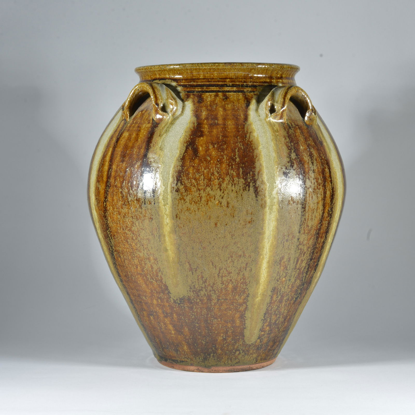 Kim Ellington 4 handeled storage jar (1 of 4)