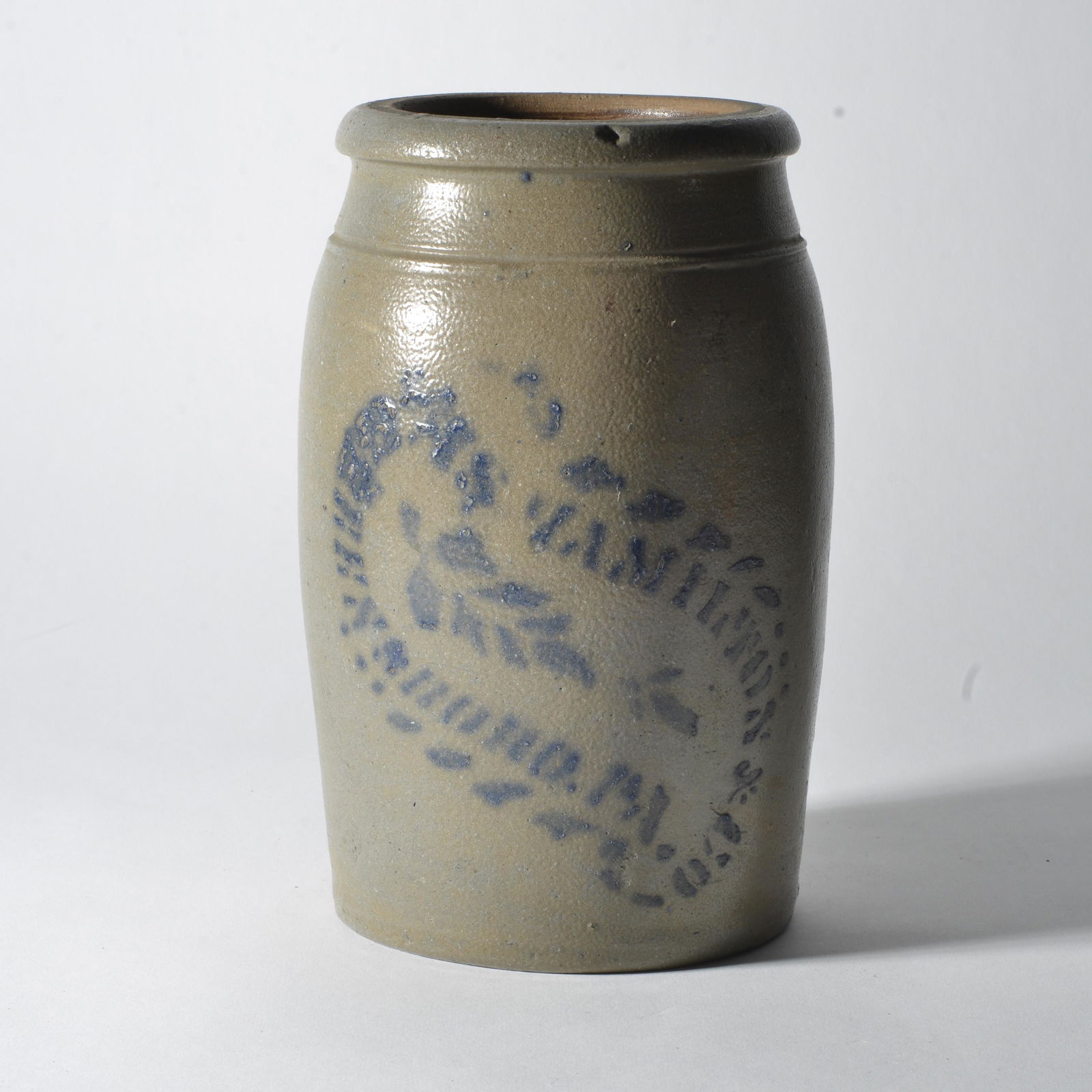 Hamilton and Company Greensboro PA Blue Decorated Jar (1 of 3)