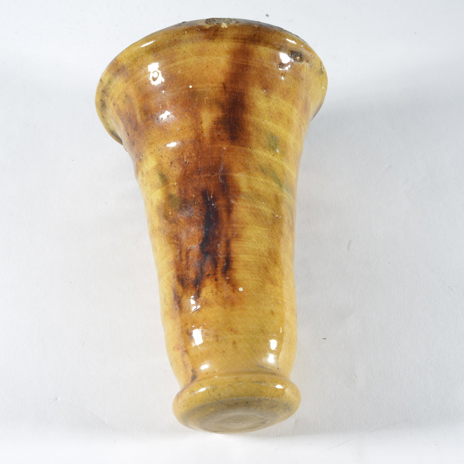 Aumen Pottery Wall Pocket: ca. 1930 from the Wilkenson Collection. Length 7.5"