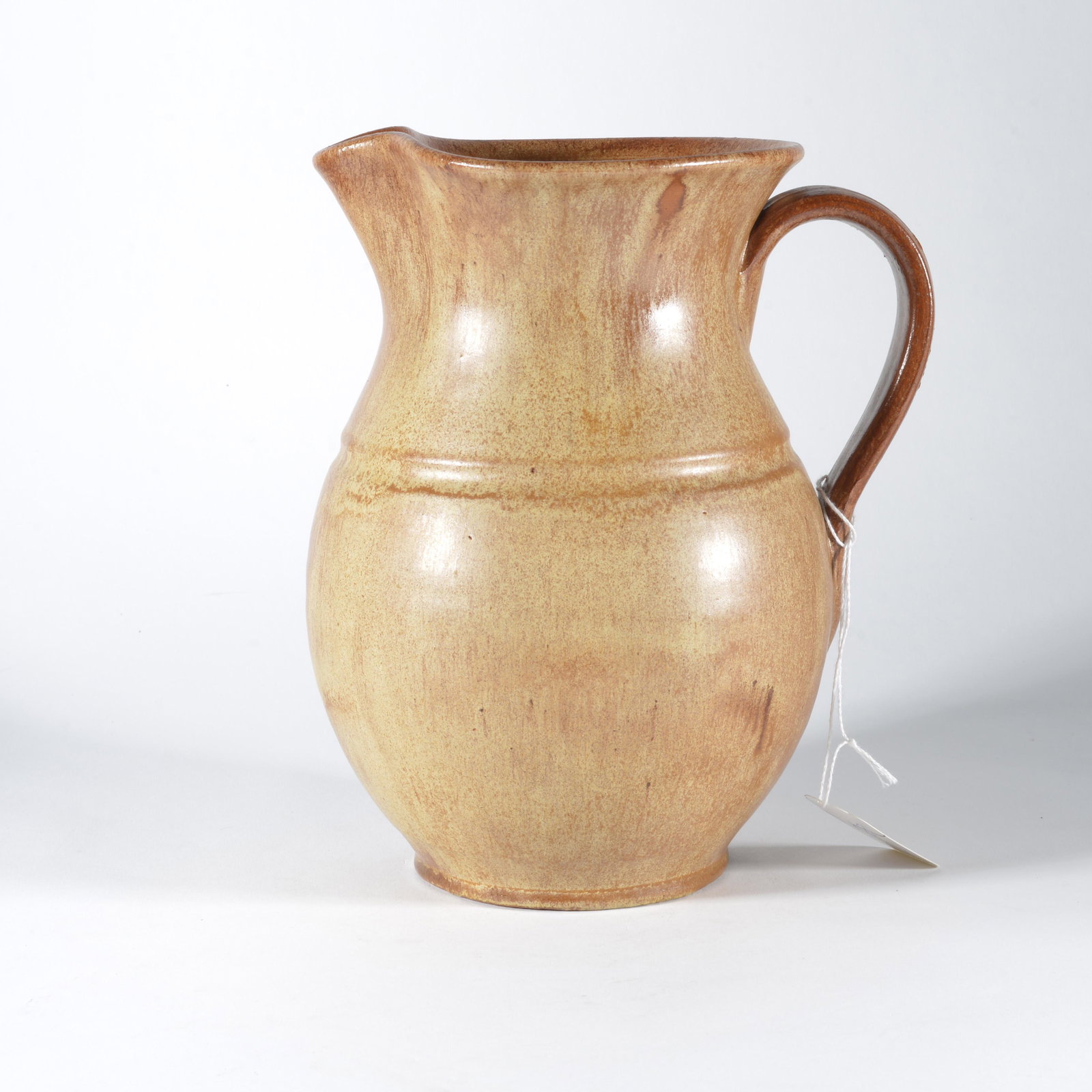 ML Owens Pottery Pitchre (orange) (1 of 3)