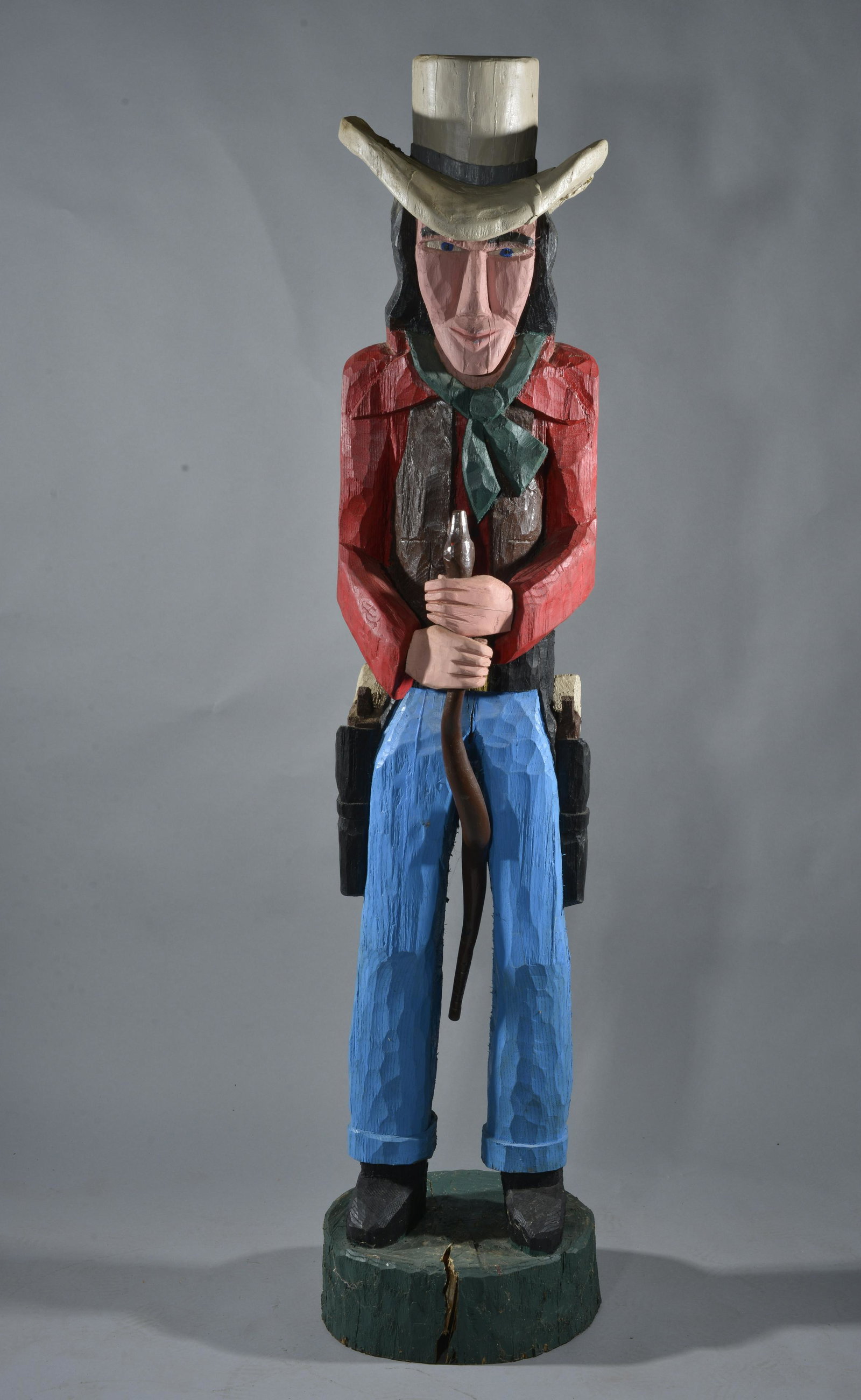 George Wright Wood Carved Cowboy (1 of 5)