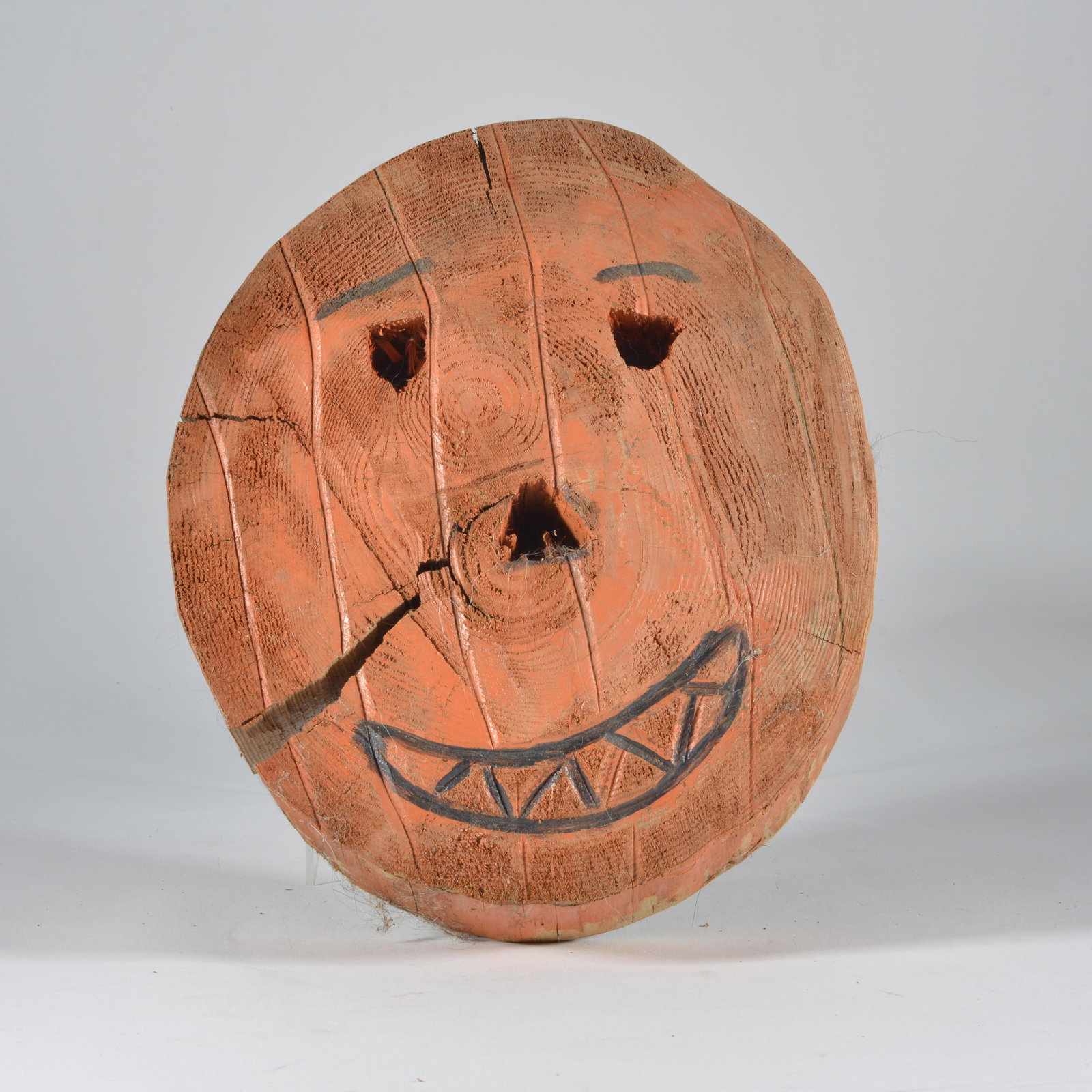 Ernie Richardson Wood Carved Pumpkin Head (1 of 2)