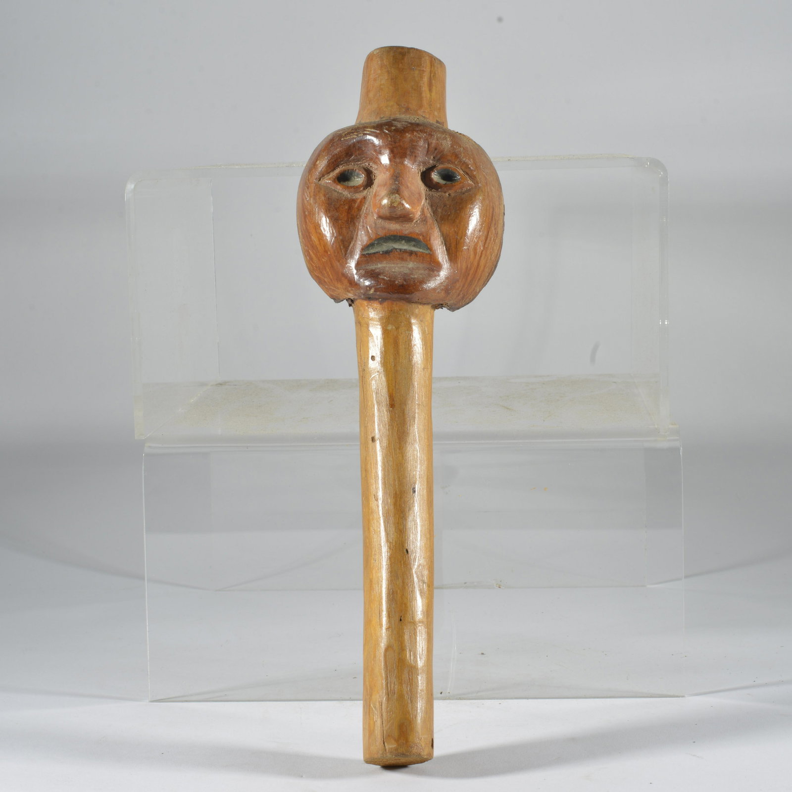 Folk Art Carved Root Head (1 of 1)
