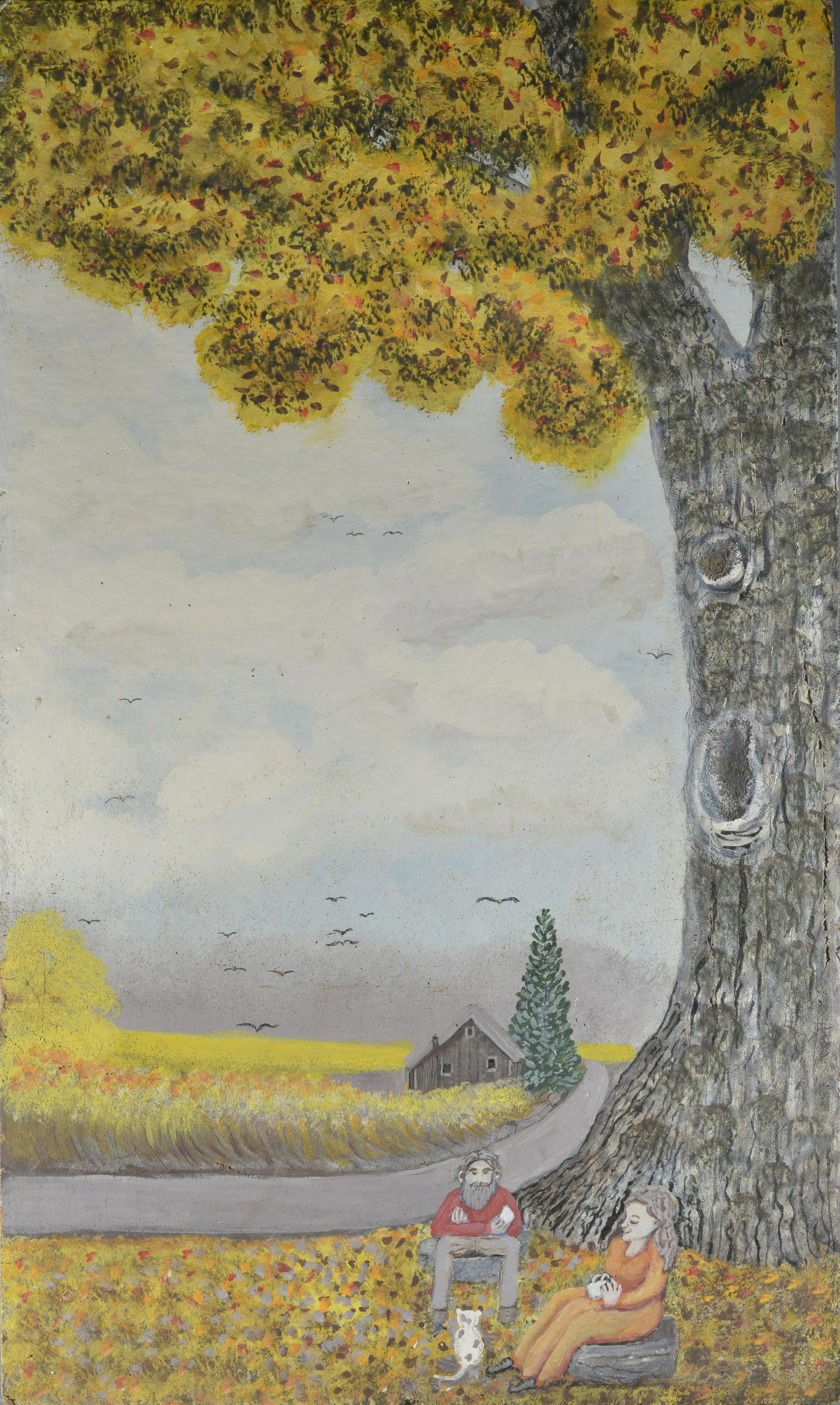 Phyllis Long "Po Phil" Folk Art Painting (1 of 5)