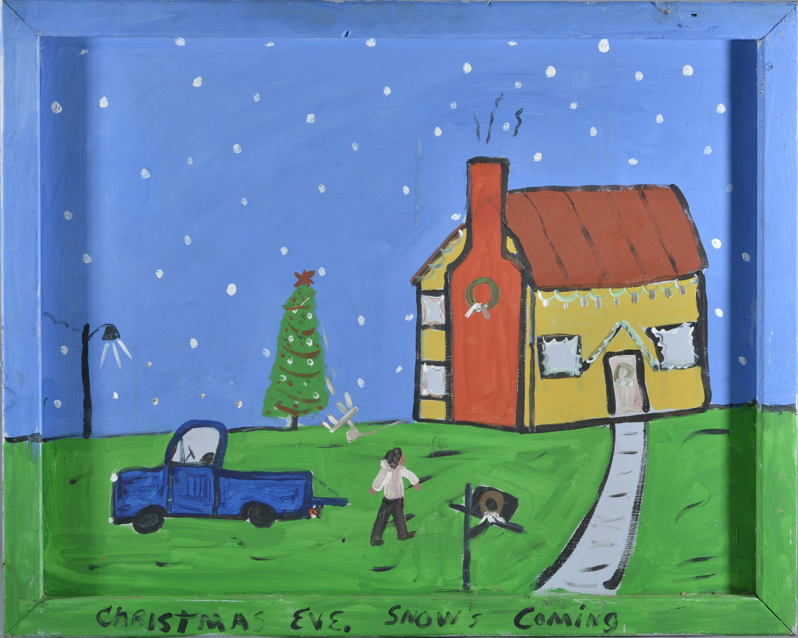 Sam Ezell Folk Art Painting (Christmas Eve) (1 of 1)