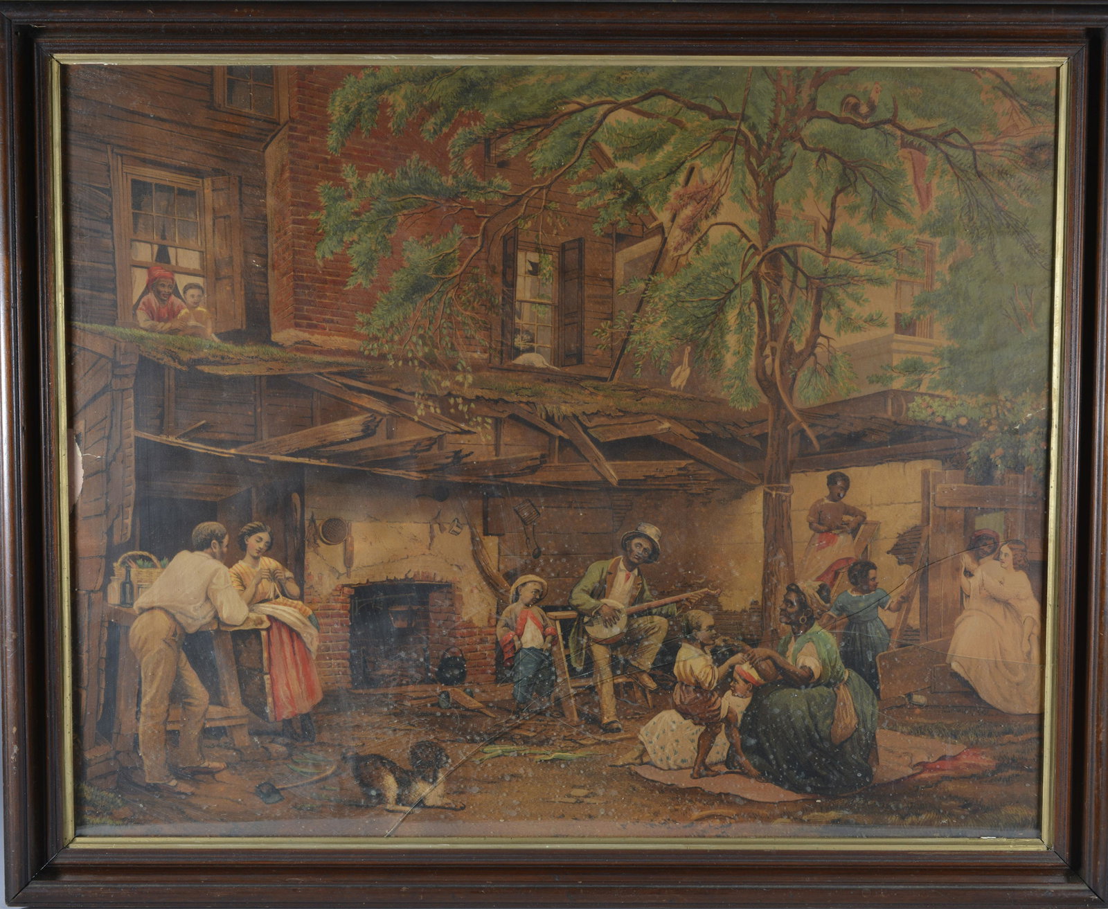 Print of African American Playing Banjo (1 of 1)