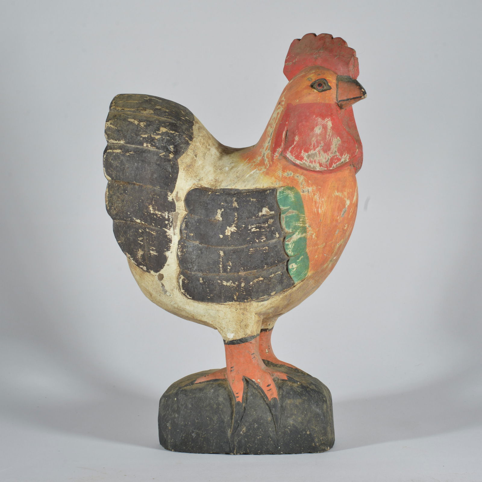 Folk Art Carved Rooster (1 of 3)