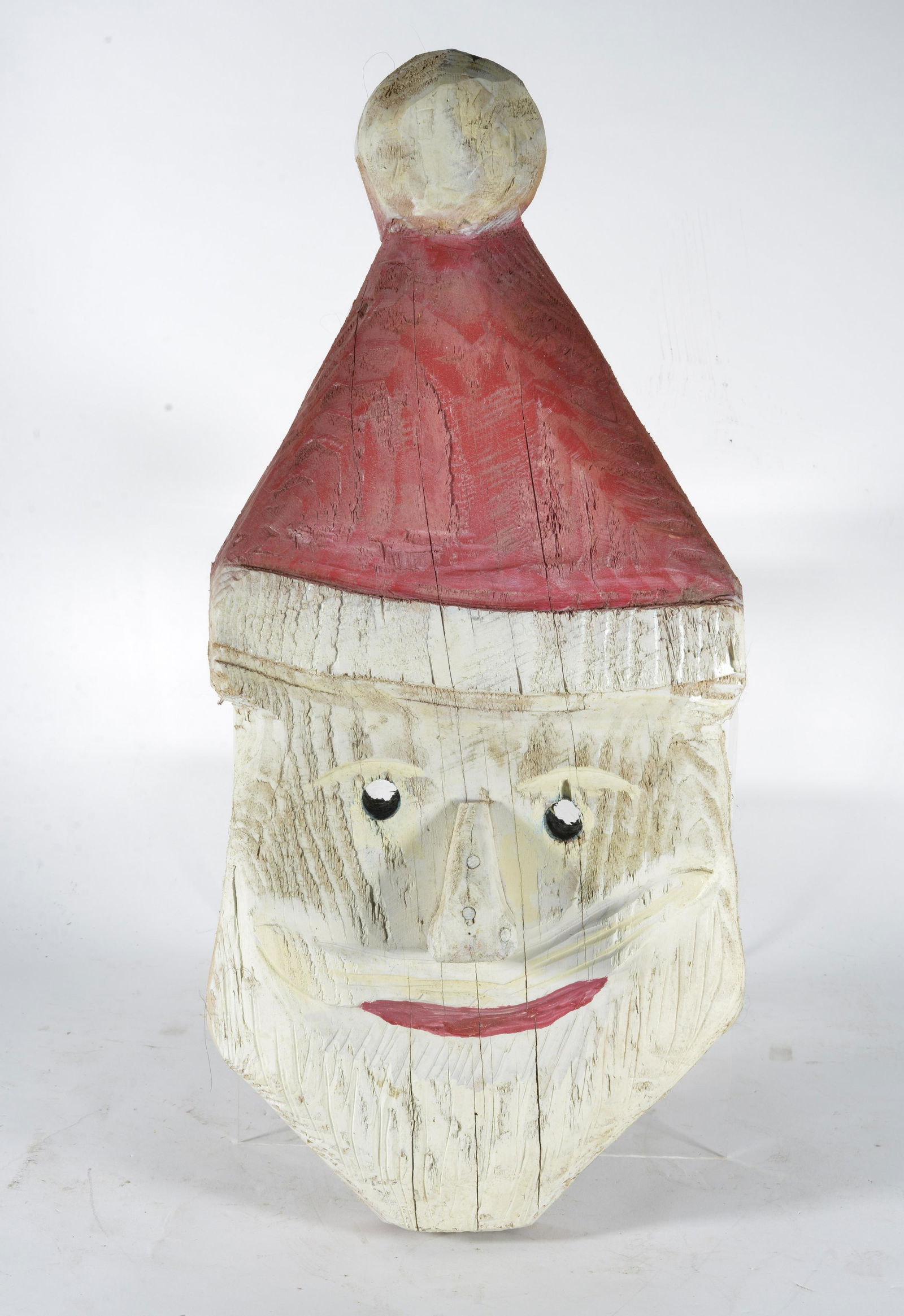 Ernie Richardson folk art santa mask (1 of 2)