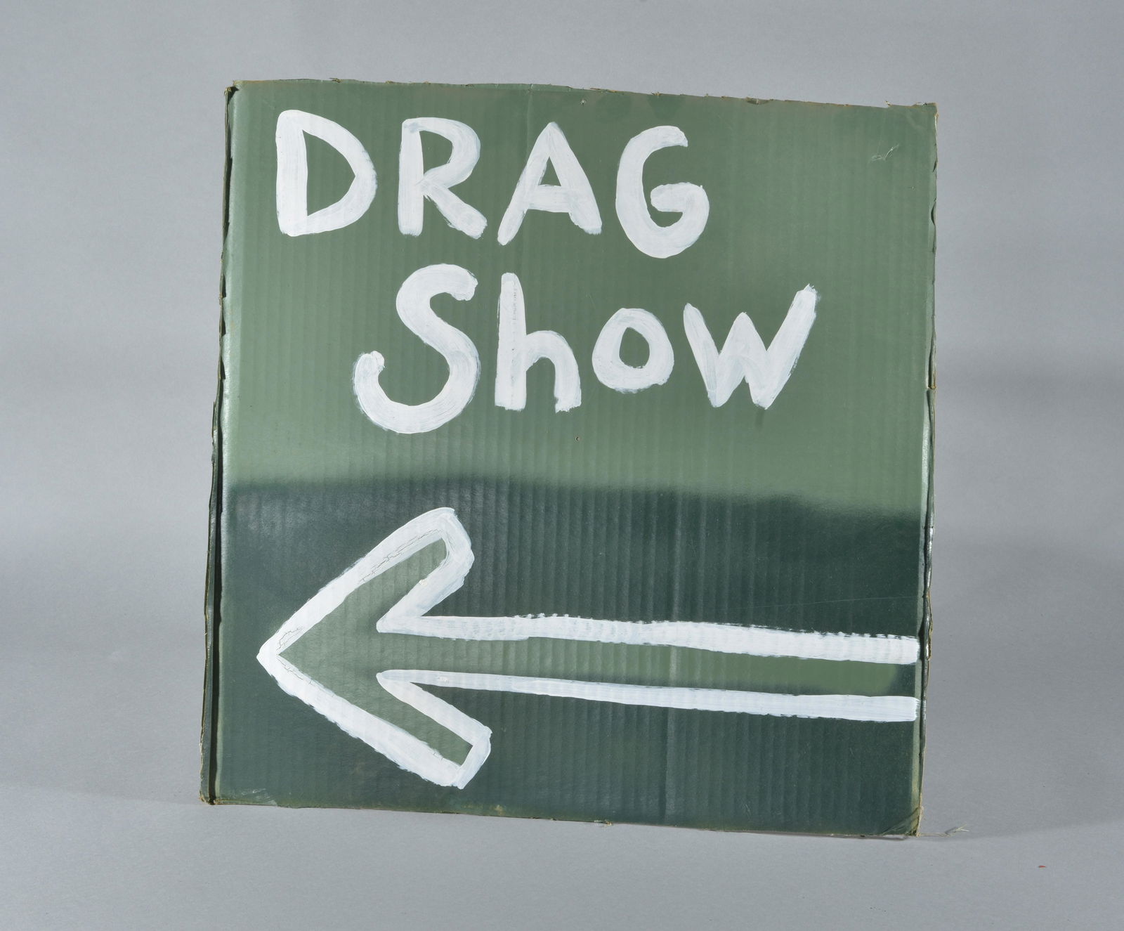 Authentic Drag Show Sign: hand made sign for a local Virginia drag show. 19"x19"