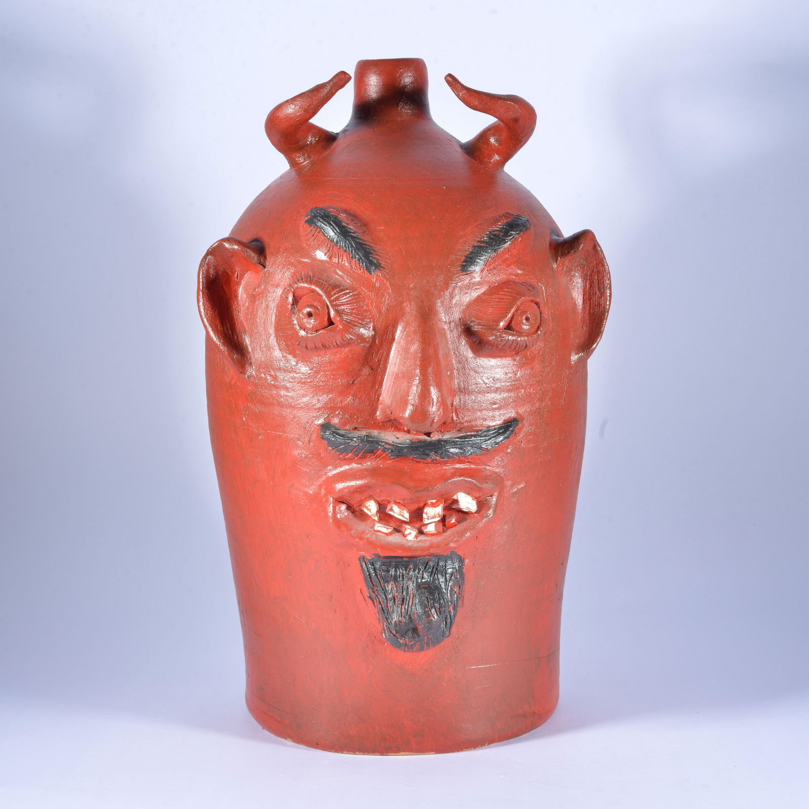 Louis Brown devil face jug (1 of 4)