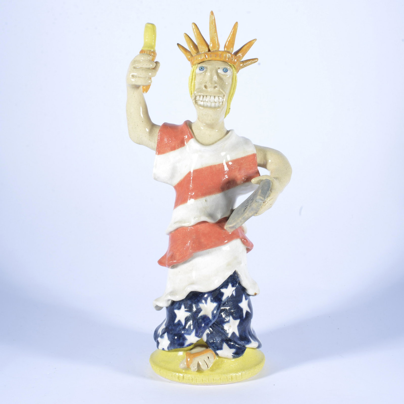 Stacy Lambert Statue of Liberty: dated 1999, signed on bottom - 12"H