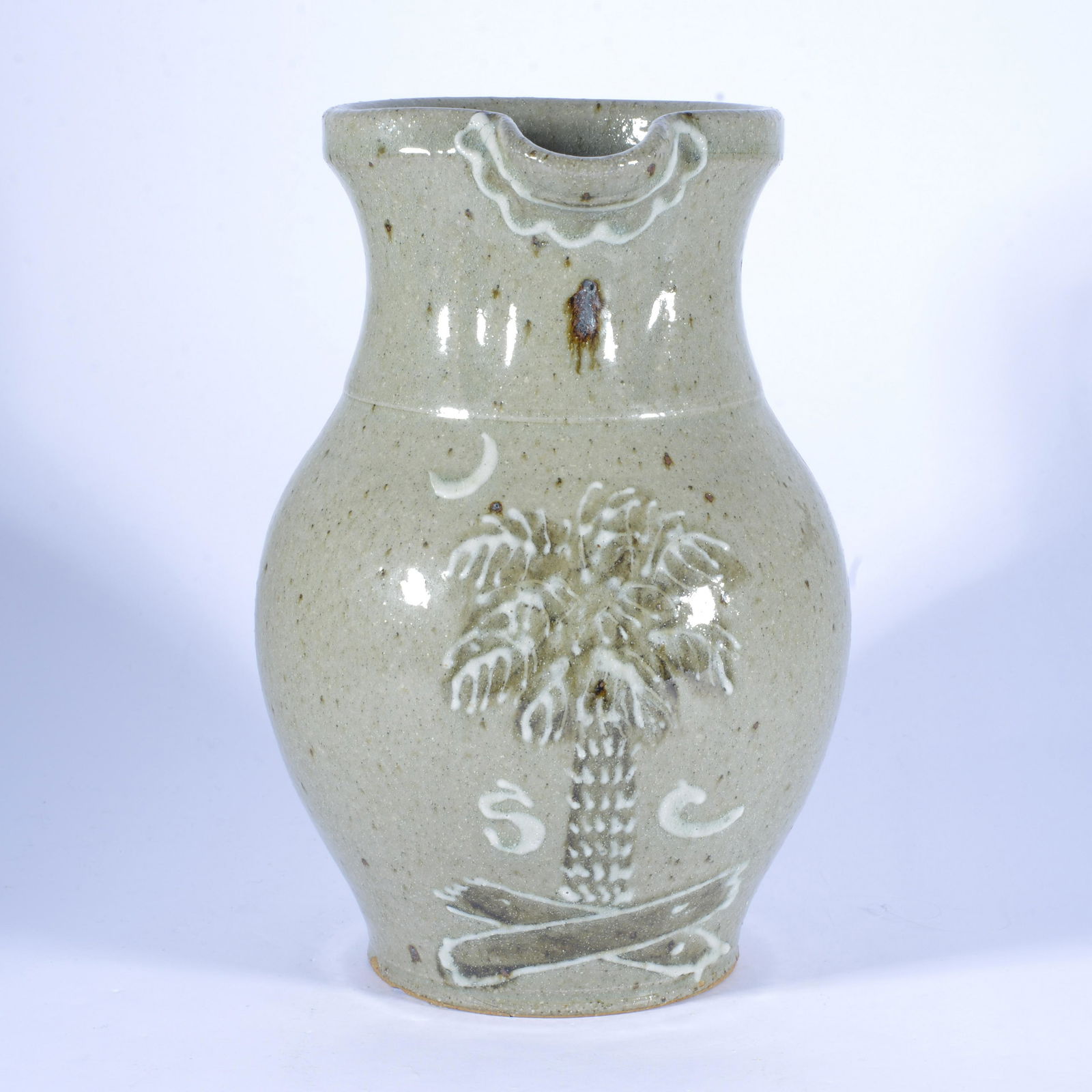 Ferrell Slip Decorated Pitcher (1 of 3)