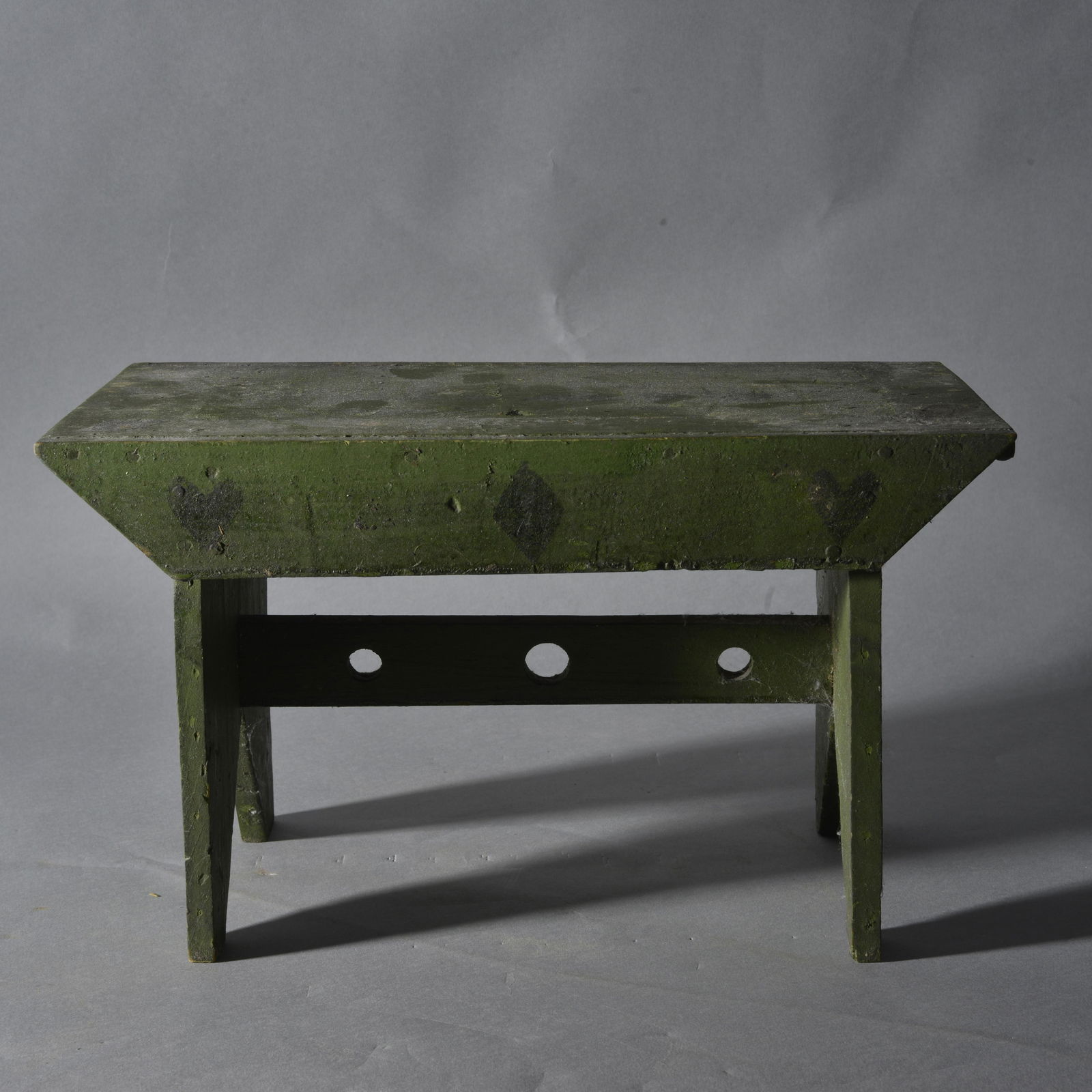 Folk Art Painted Miniature Stool (1 of 4)