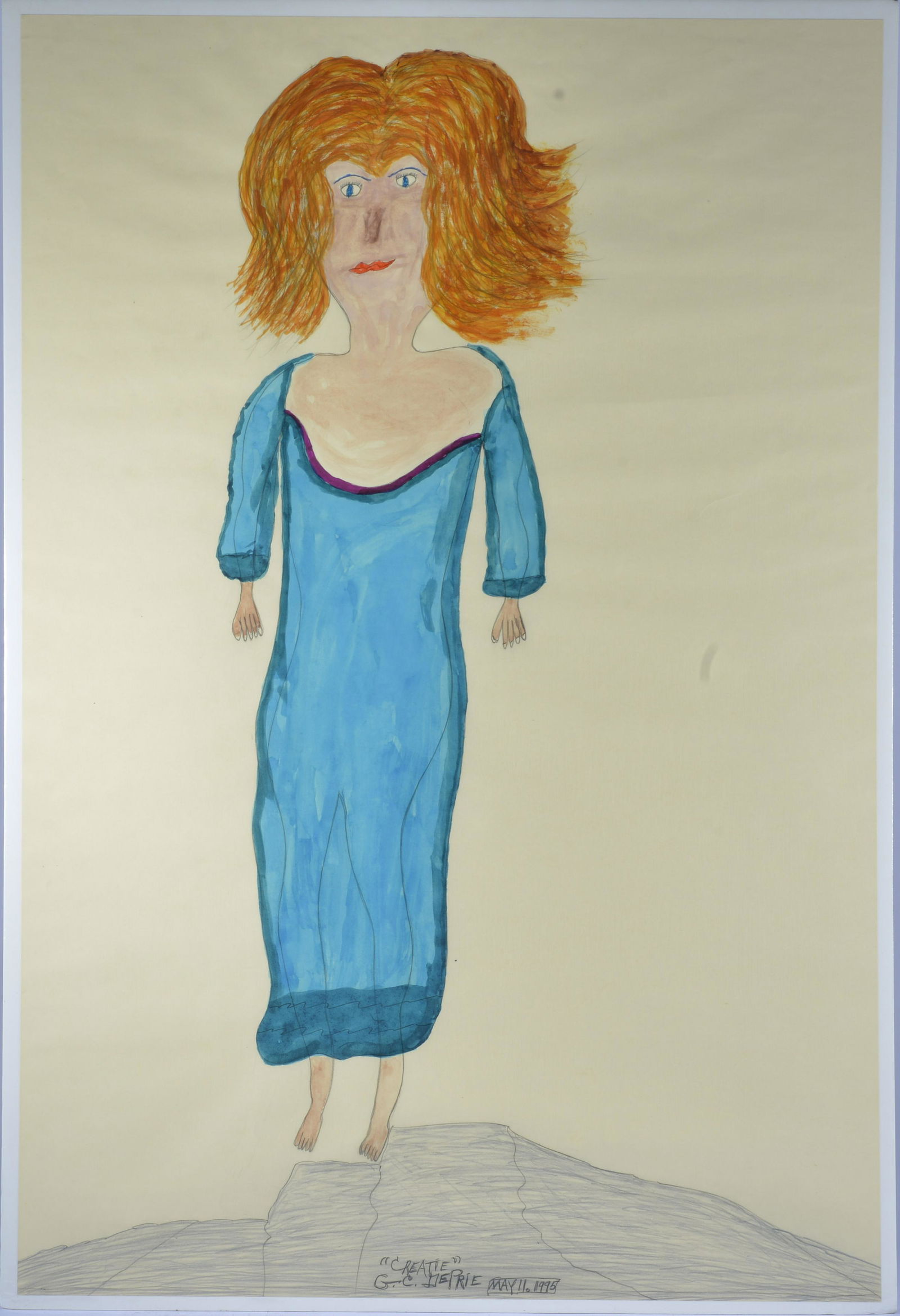 Gerald "Creative" DePrie Folk Art - 37" x 25" (1 of 1)