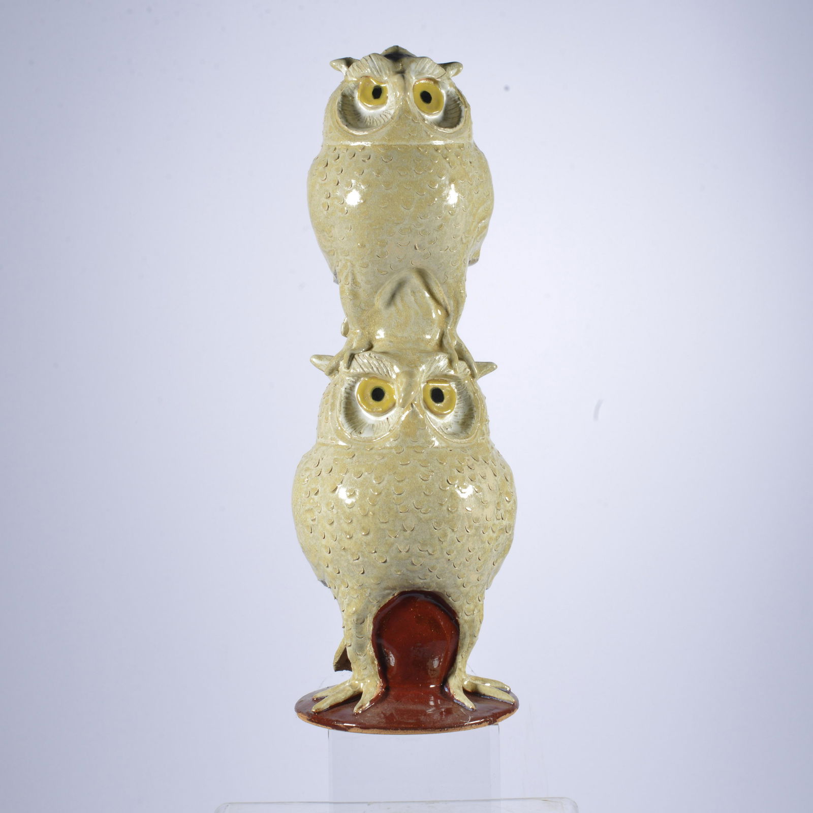 MARVIN BAILEY STACKED DOUBLE OWL FIGURAL (1 of 3)