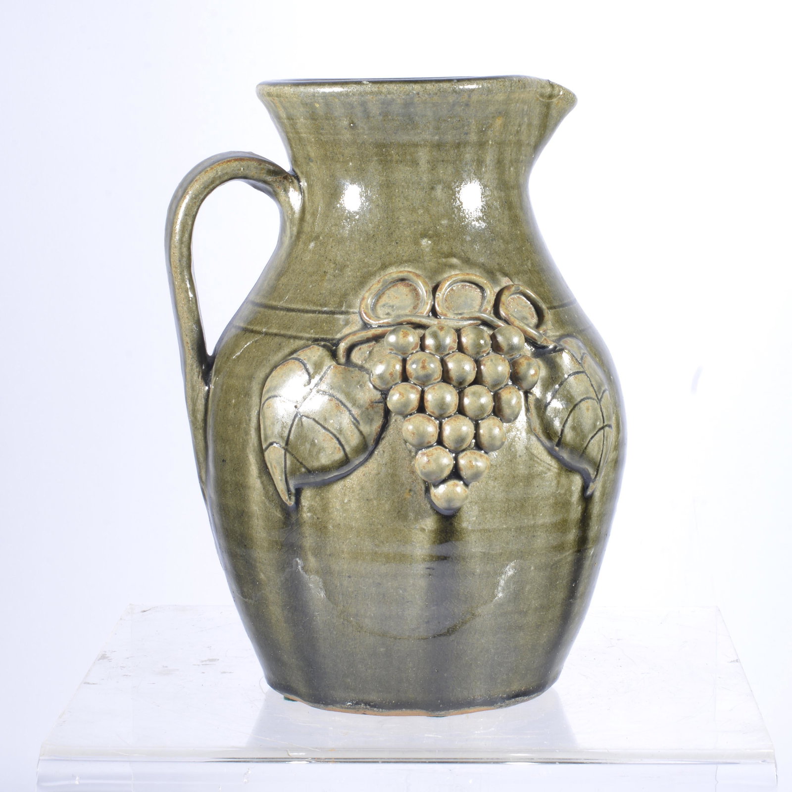 JOHN MEADERS GRAPE & LEAVES DECORATED PITCHER (1 of 5)