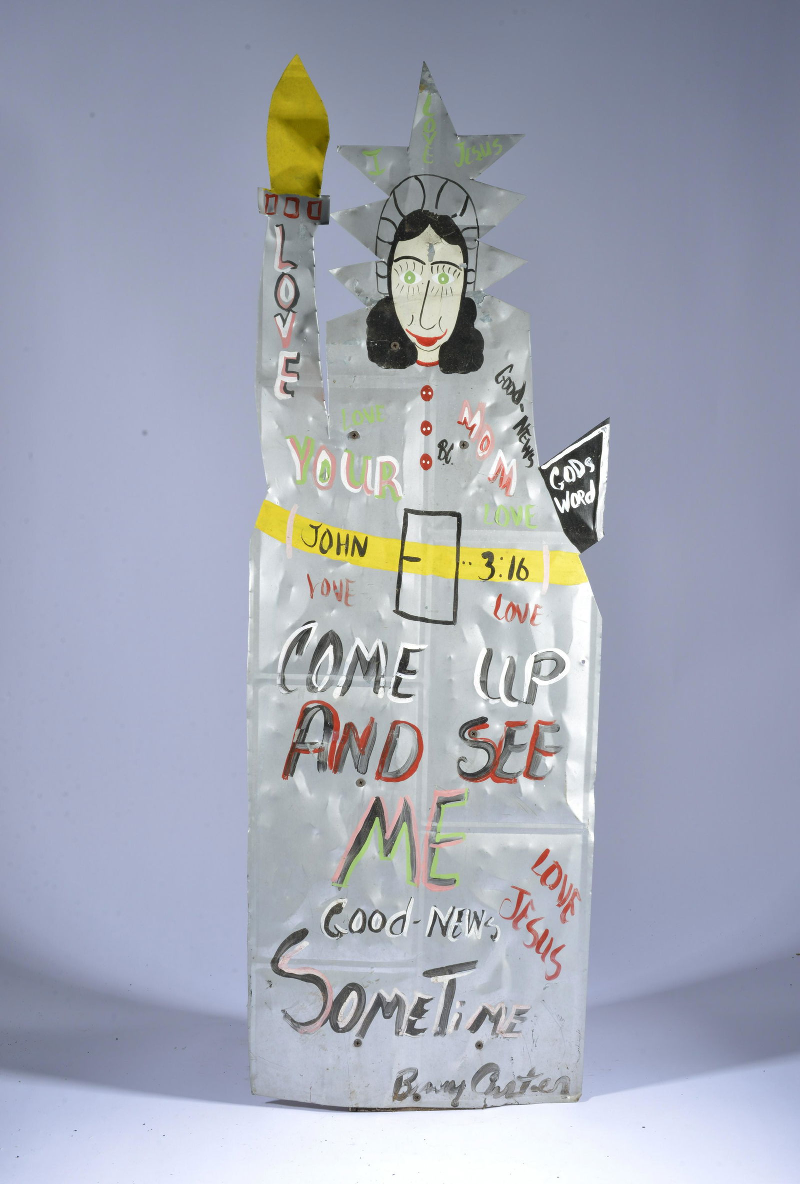 BENNY CARTER (1943 - 2014) tin statue of liberty (1 of 7)