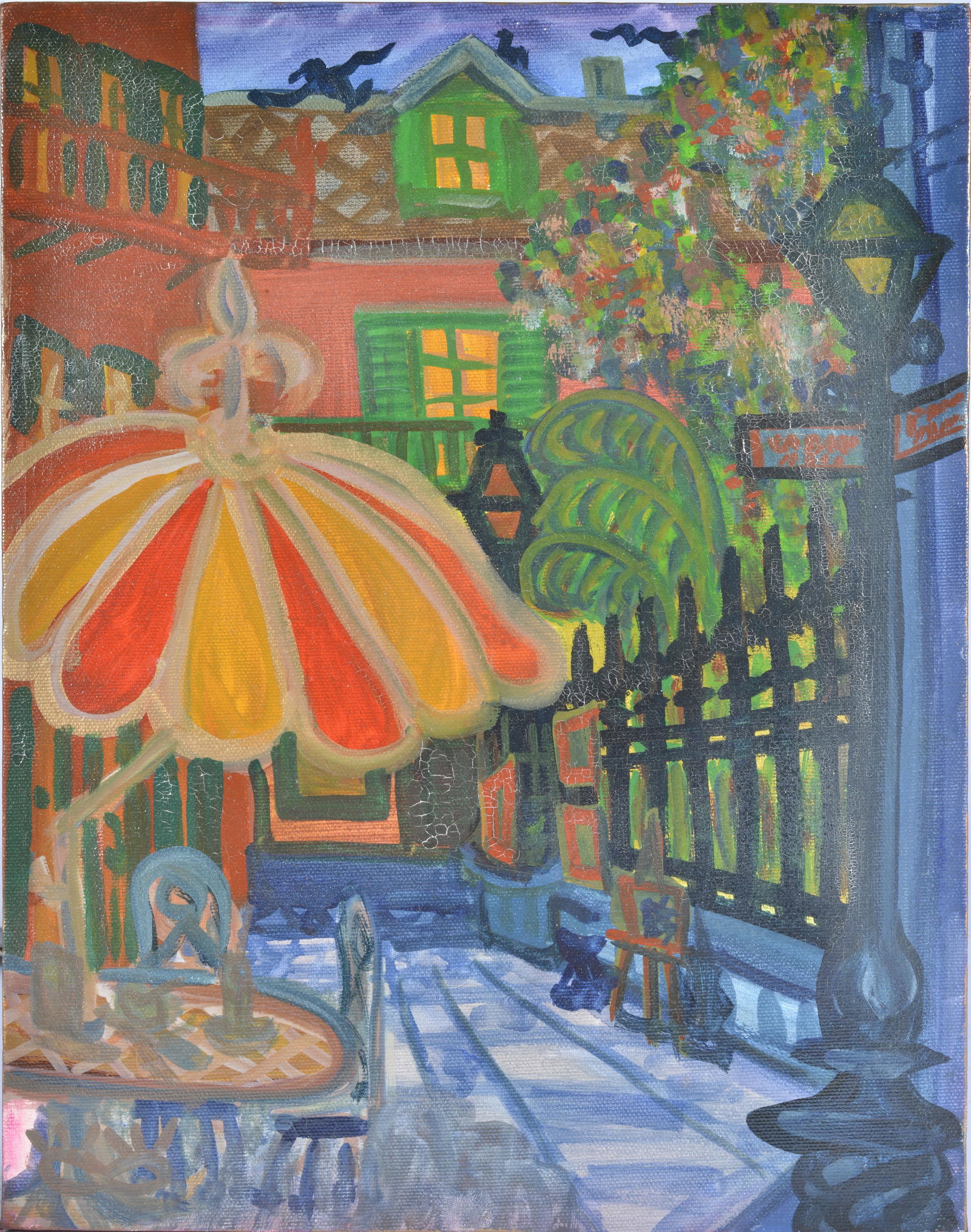 JACKSON SQAURE "SAM INFINITY PAINTING: paint on canvas signed on back of frame board. 11" x 14"
