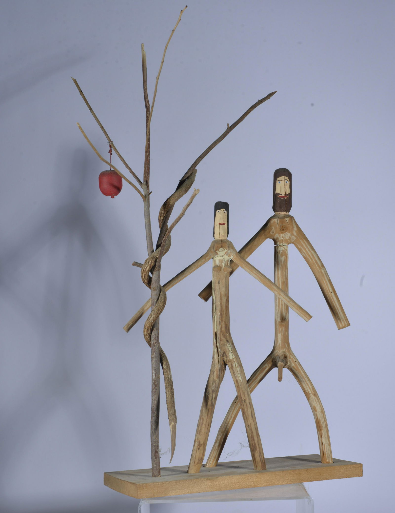 CALVIN COOPER FOLK ART ADAM AND EVE (1 of 5)