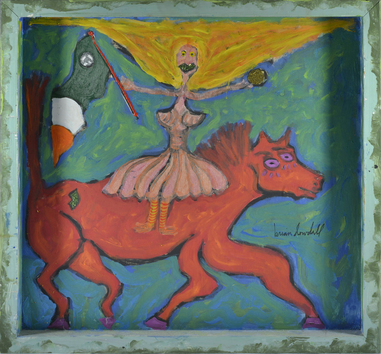 BRIAN DOWDALL FOLK ART PAINTING (1 of 5)