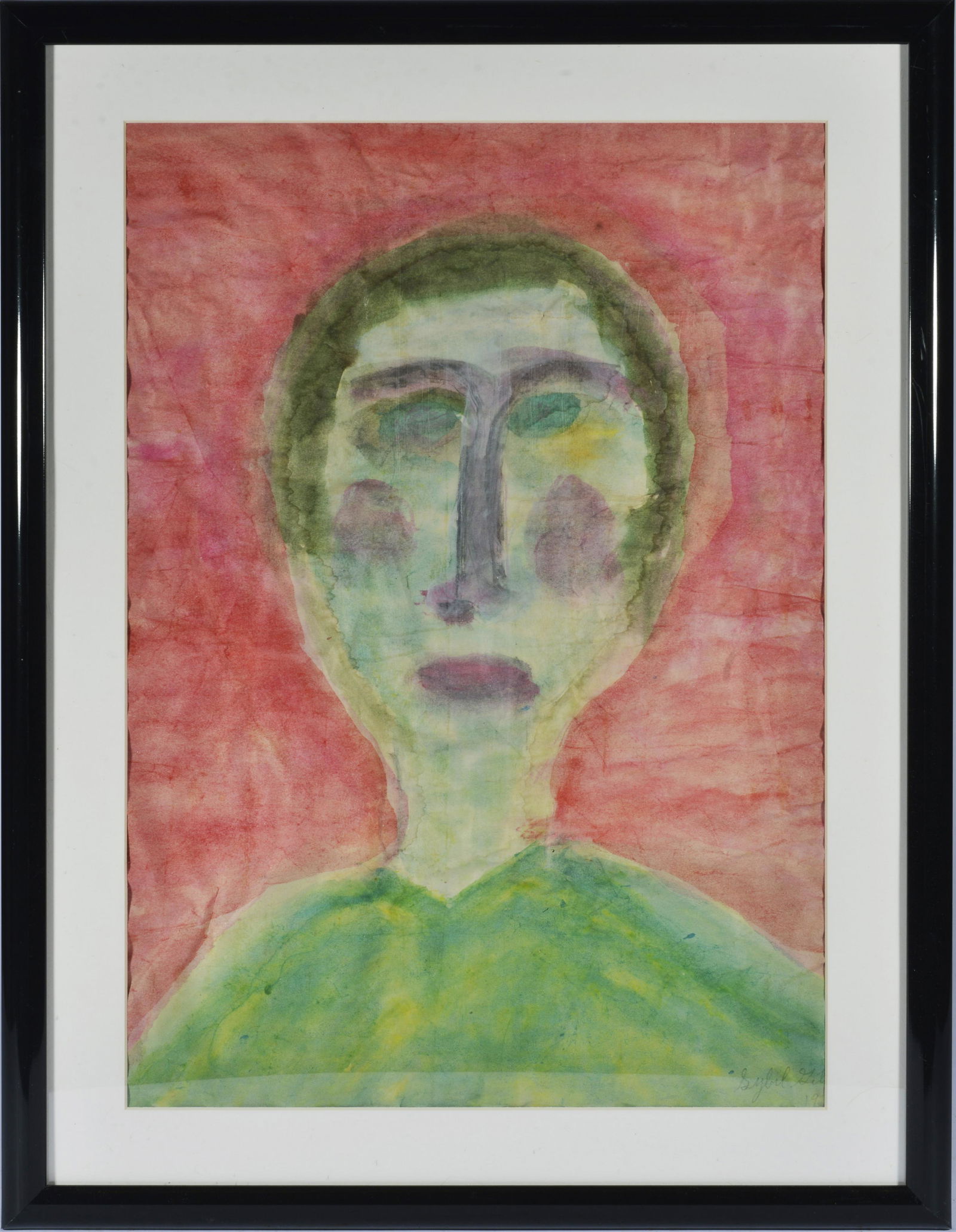 SYBIL GIBSON PAINTING ON PAPER (1 of 2)