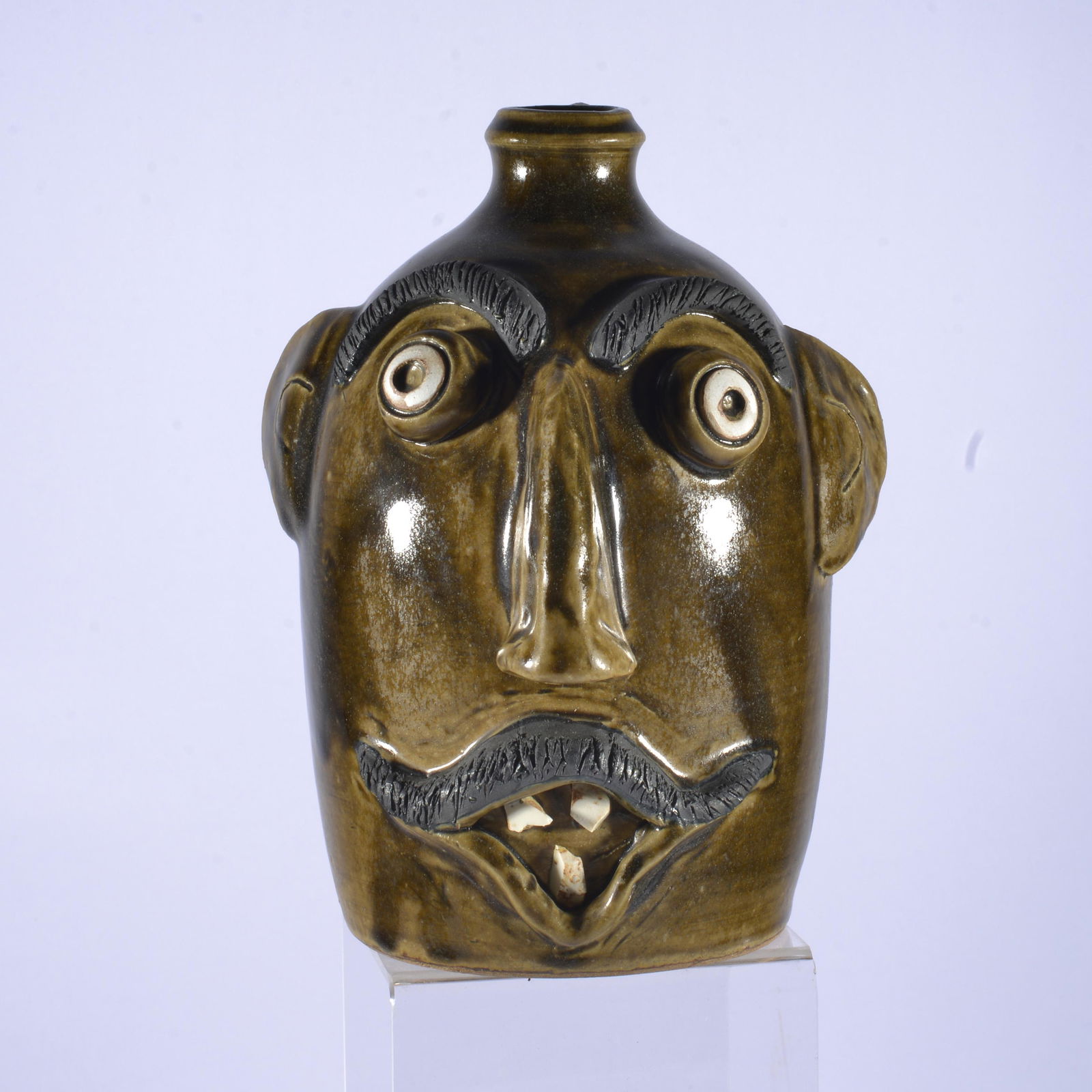 SID LUCK LUCKS POTTERY 1992 FACE JUG (1 of 4)