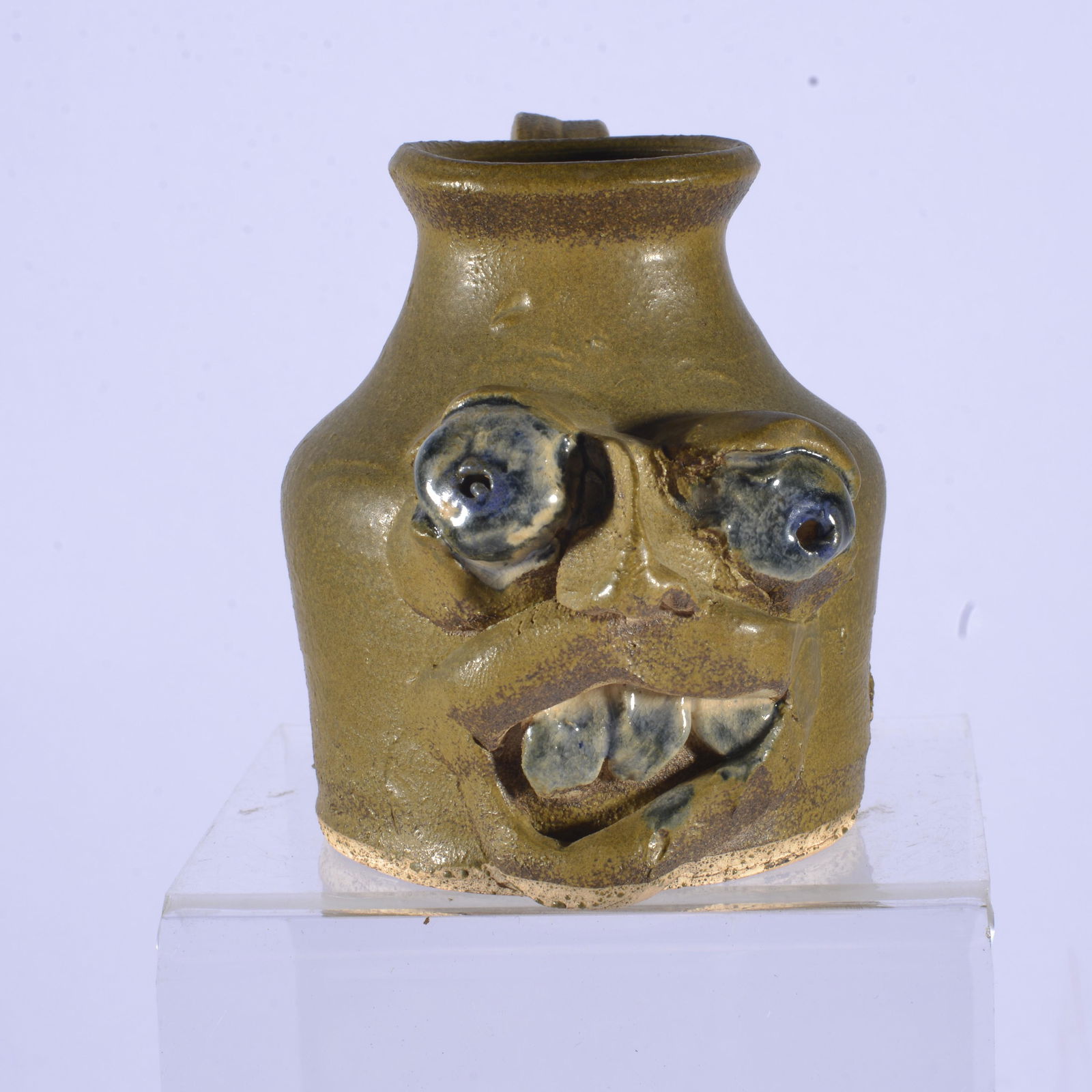 RARE KIT VANDERWAL SEAGROVE NC FACE JUG (1 of 4)