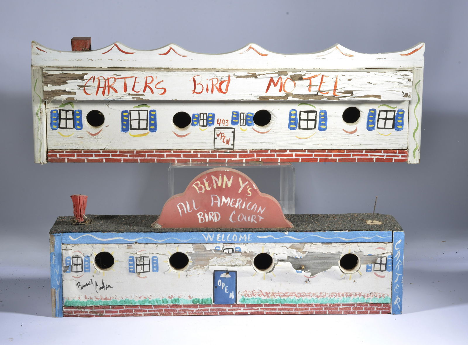 BENNY CARTER (1943 - 2014) 2x bird houses (1 of 5)