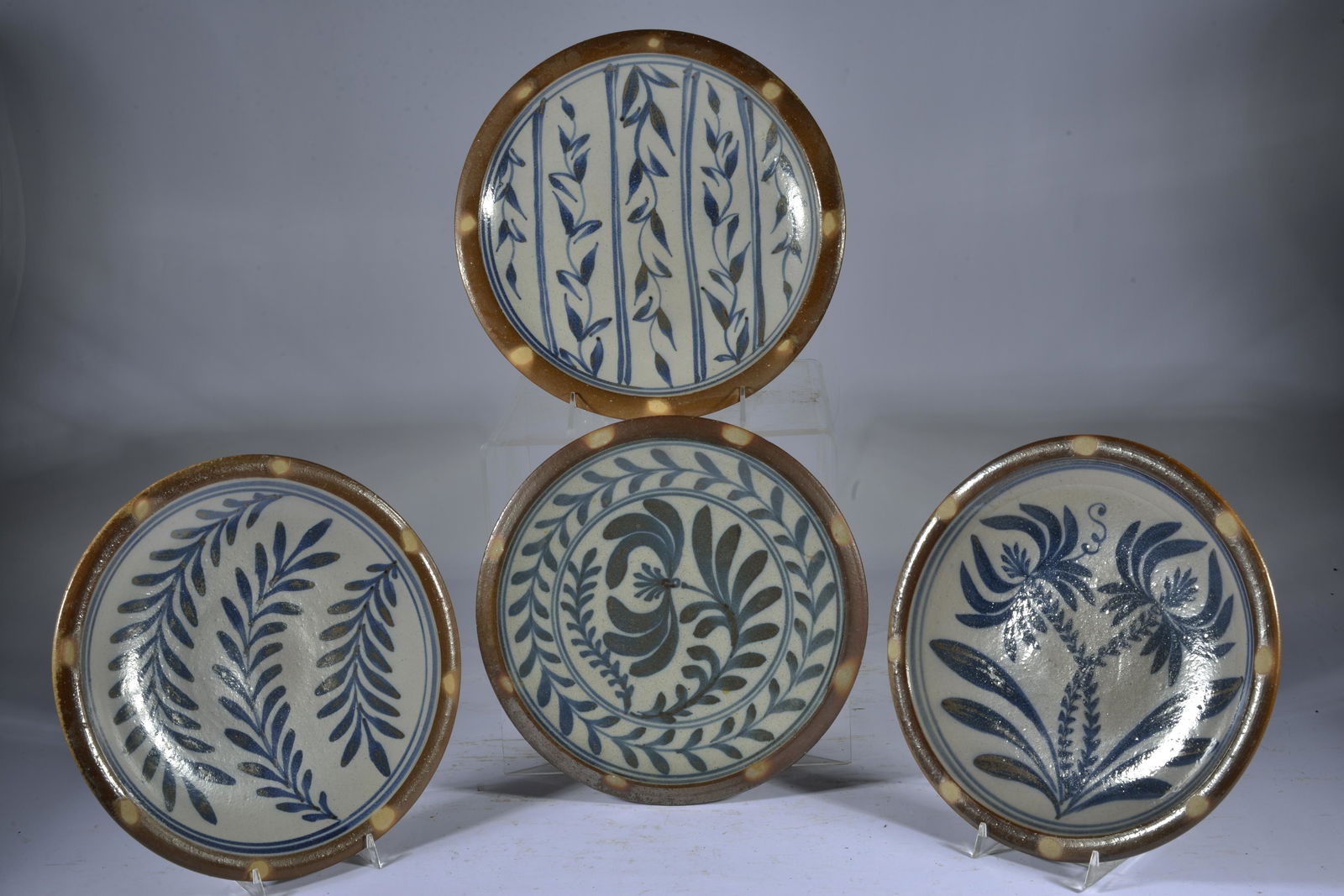 MATT JONES NORTH CAROLINA POTTERY PLATES (4) (1 of 2)