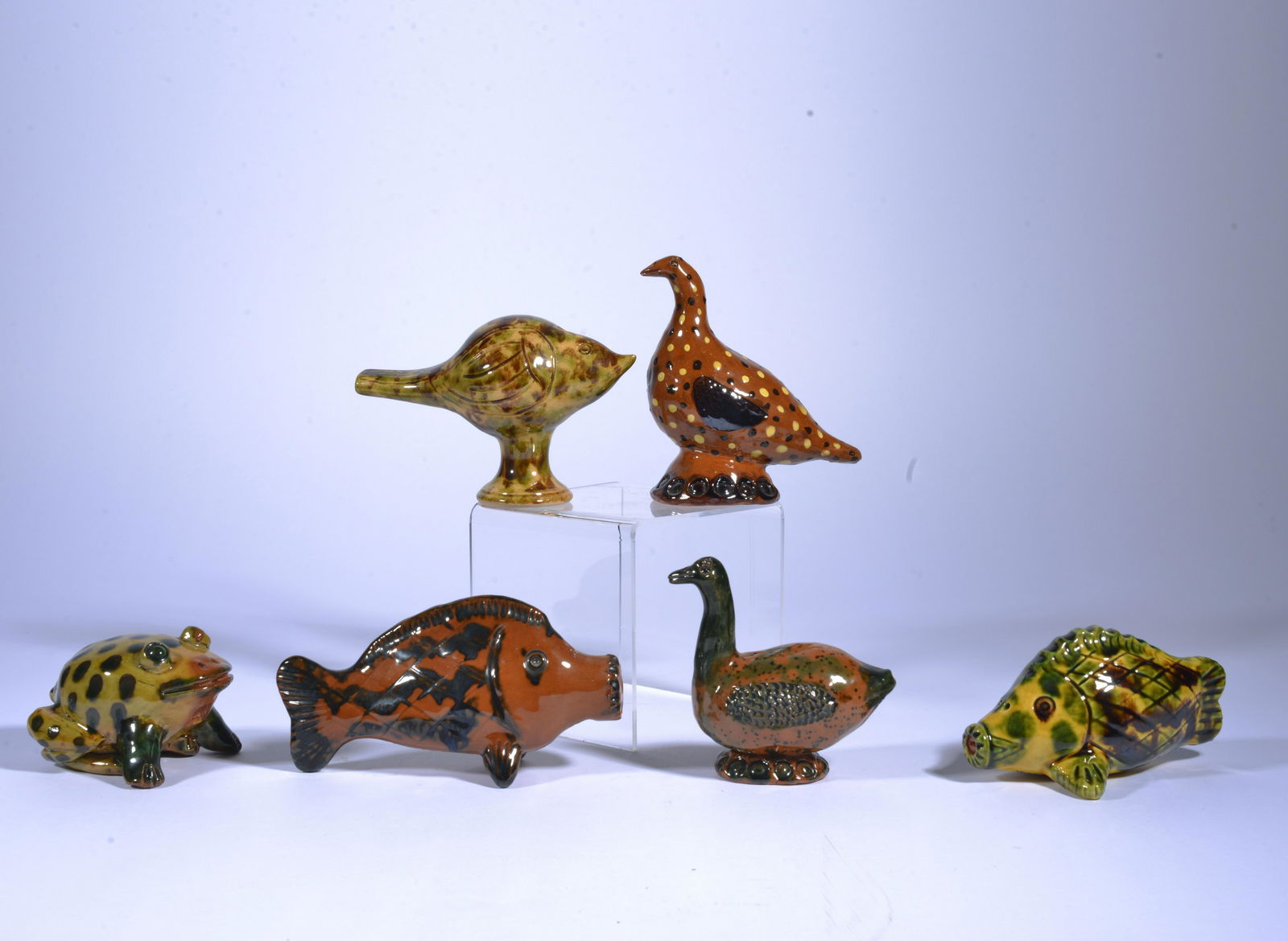 JAMES NYESTE POTTERY FIGURAL WHISTLES (HAL PUGH) (1 of 5)