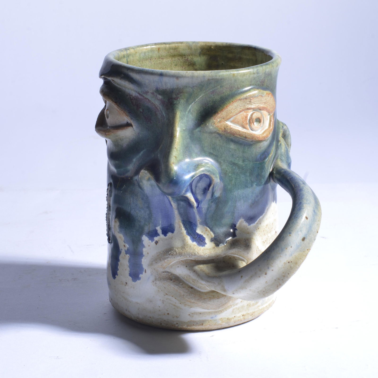 MIKE REZNER POTTERY FACE MUG (1 of 3)