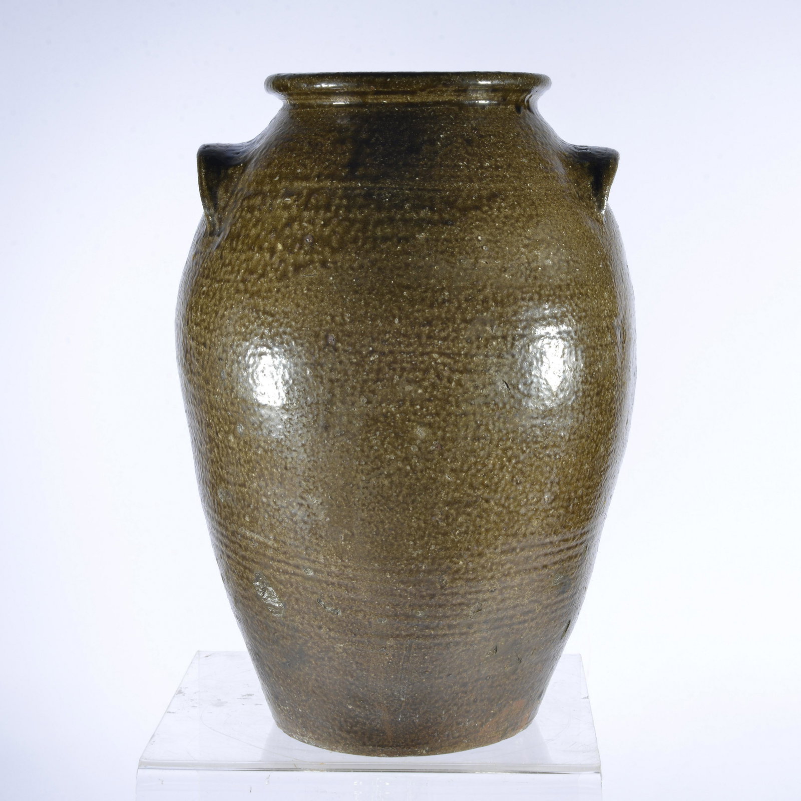 THOMAS RITCHIE 4 G ALKALINE GLAZE JAR SIGNED (1 of 4)