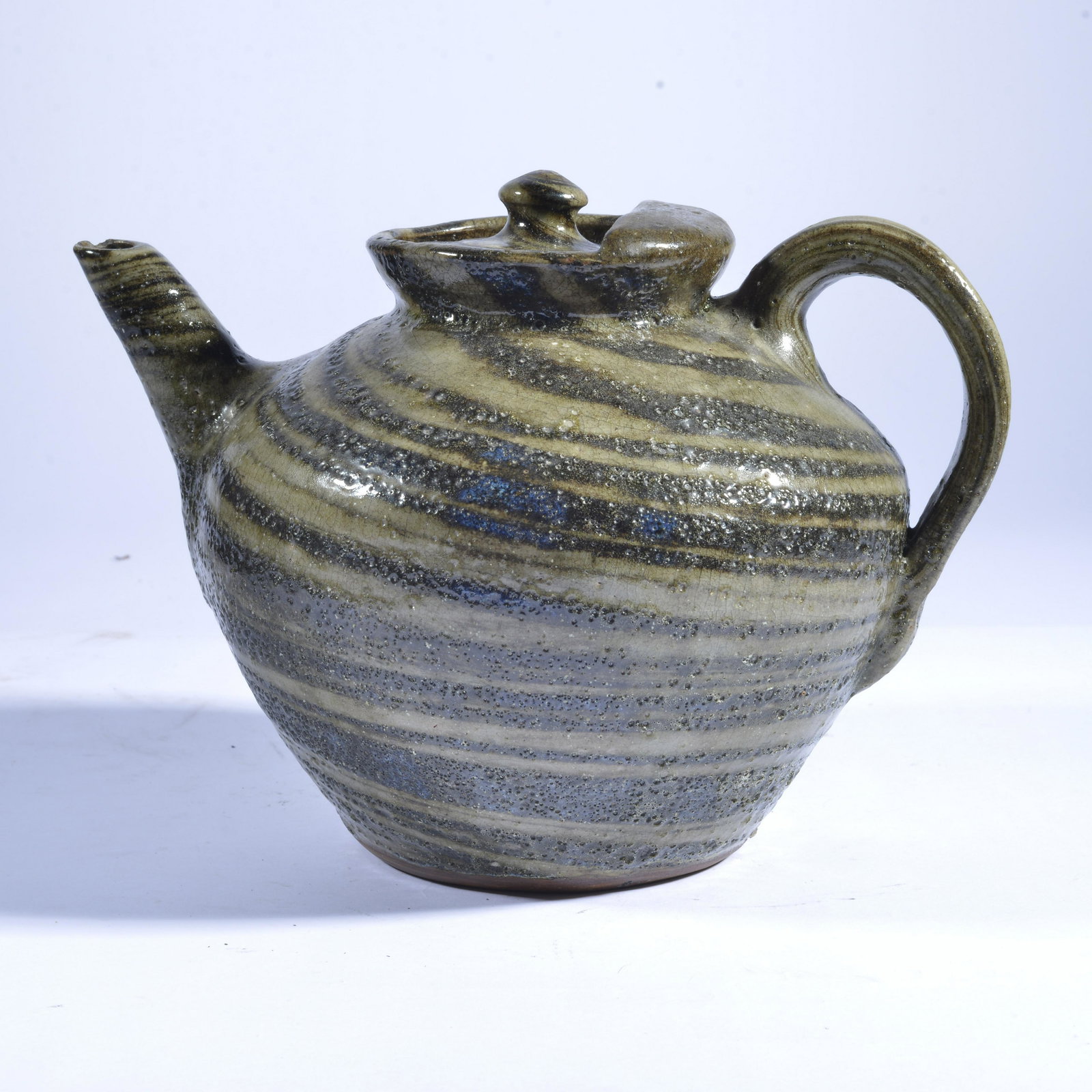 EW REINHARDT SWIRL TEA POT SIGNED (1 of 5)