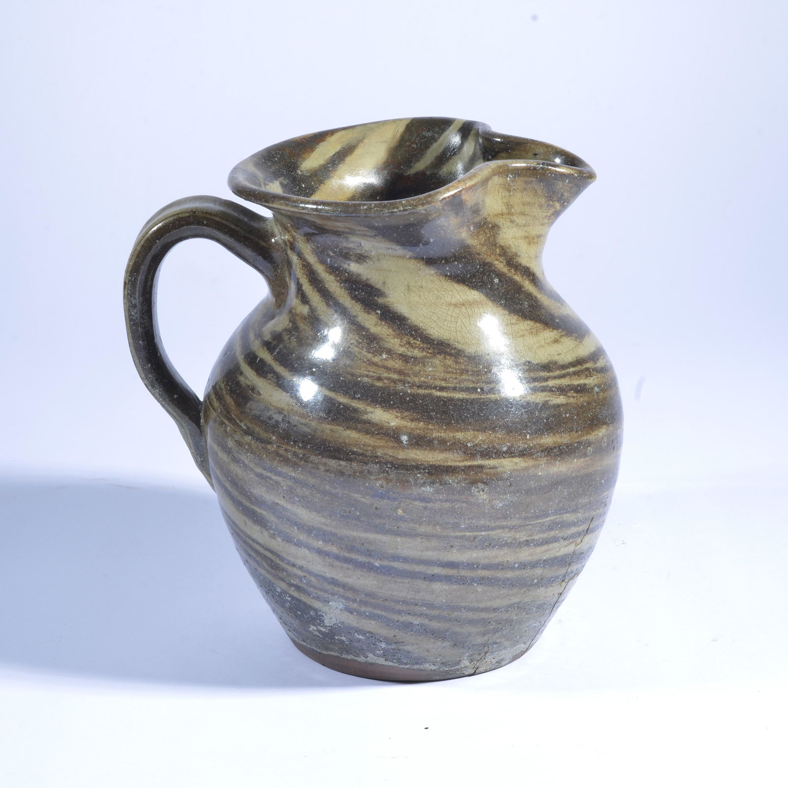 EW REINHARDT SWIRL PITCHER SIGNED (1 of 4)
