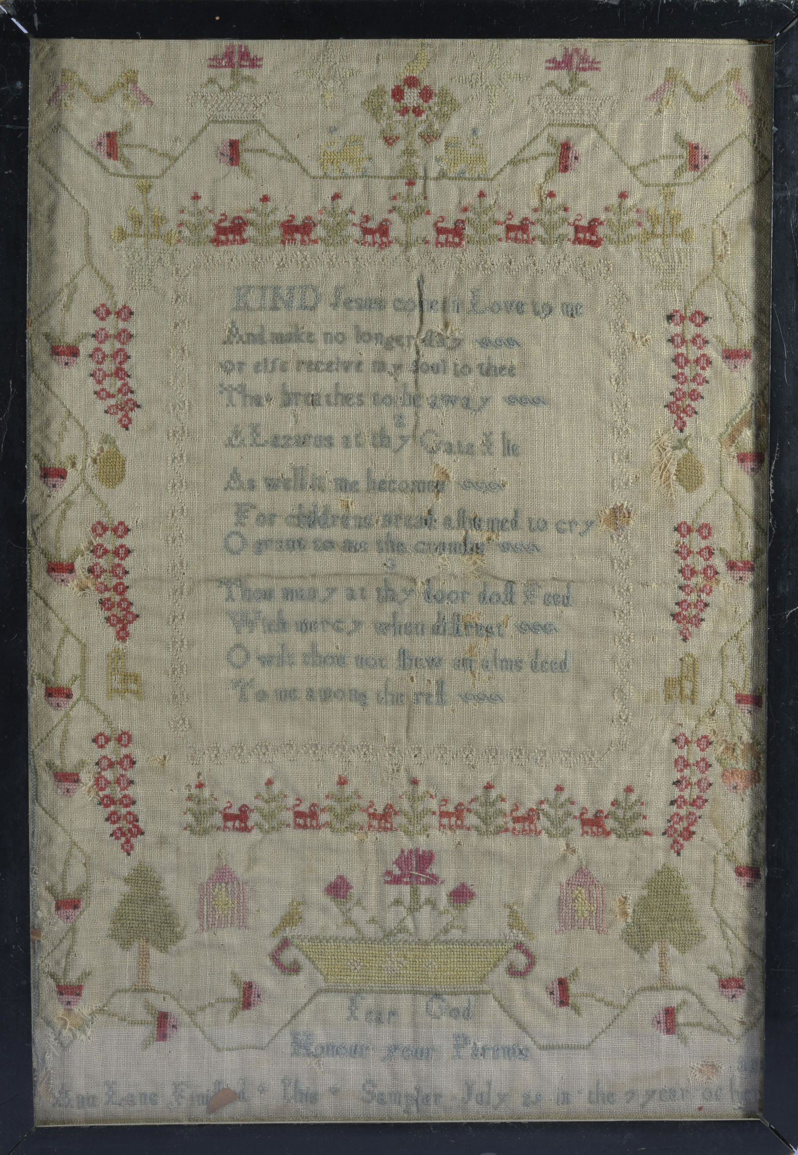 ANN LANE FINFIELD NEEDLE WORK SAMPLER (1 of 3)