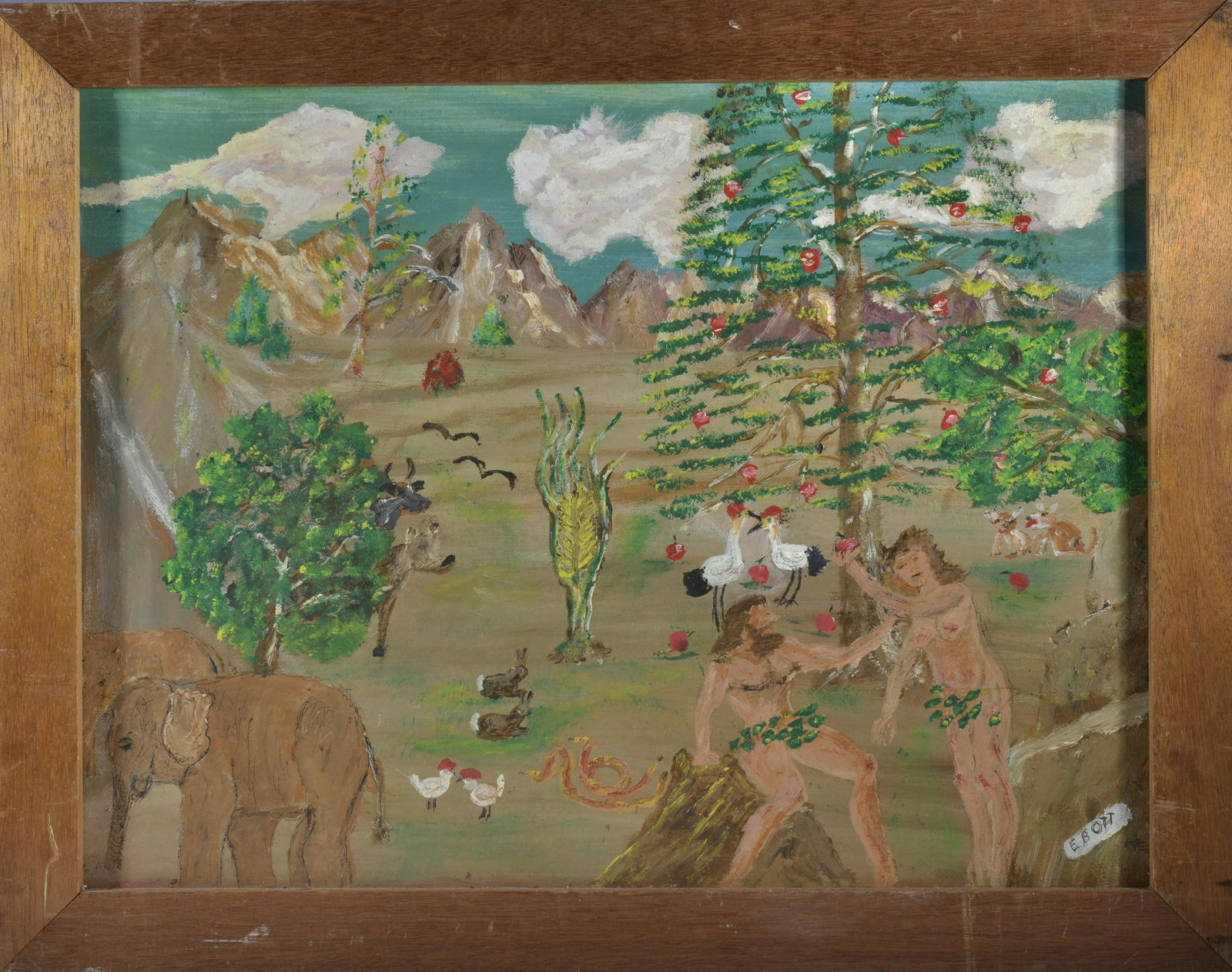 EDWARD B OTT (1914 - 1997) adam eve (1 of 2)