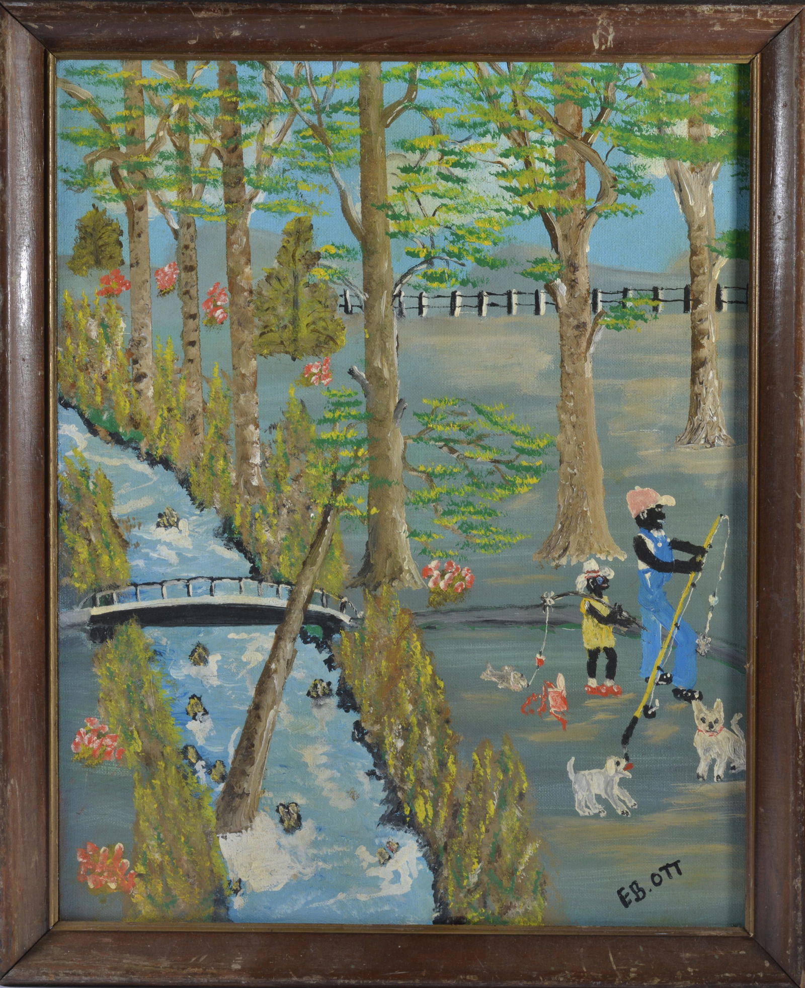 EDWARD B OTT (1914 - 1997) fishing (1 of 3)