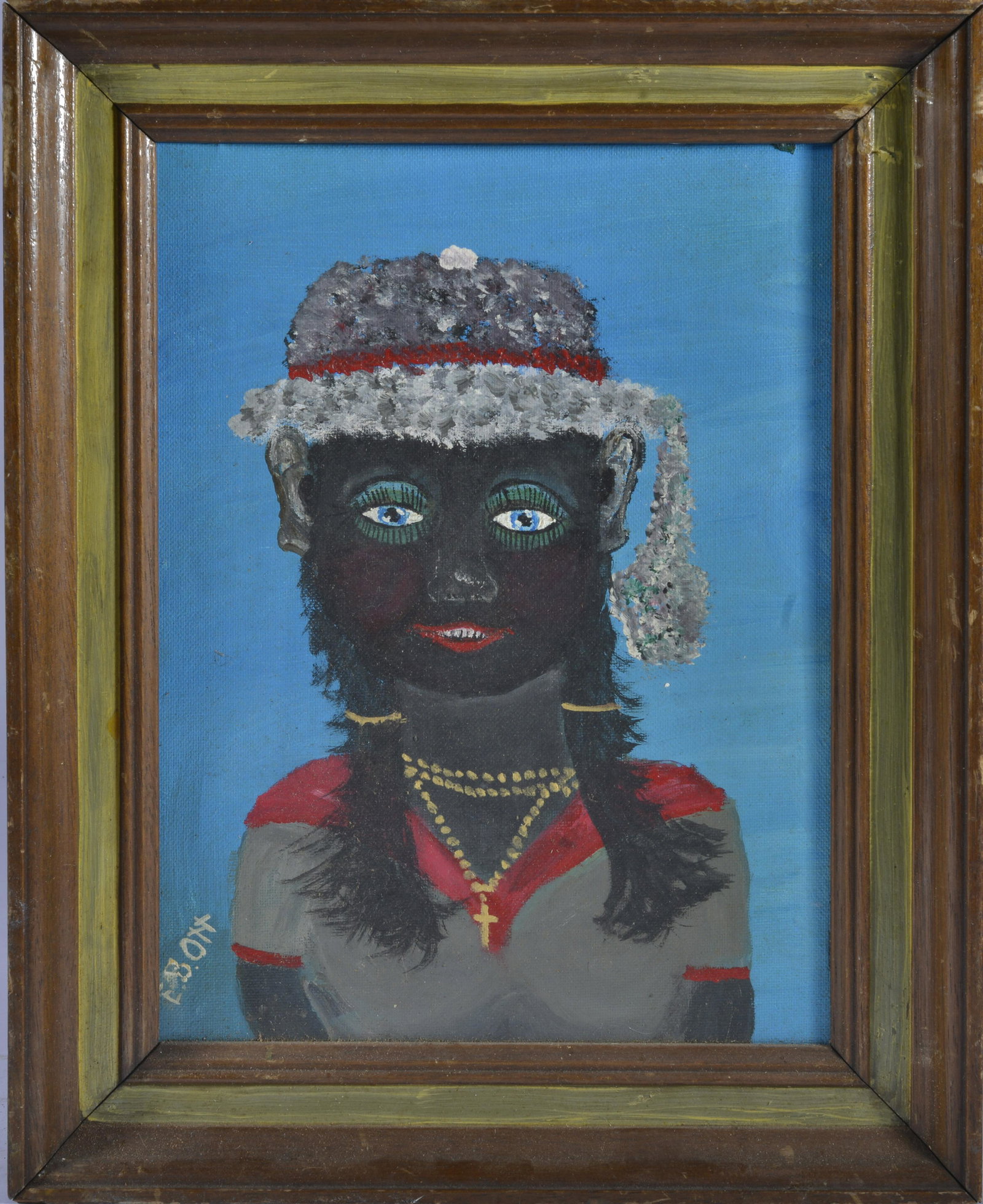 EDWARD B OTT (1914 - 1997) black lady hat (1 of 3)