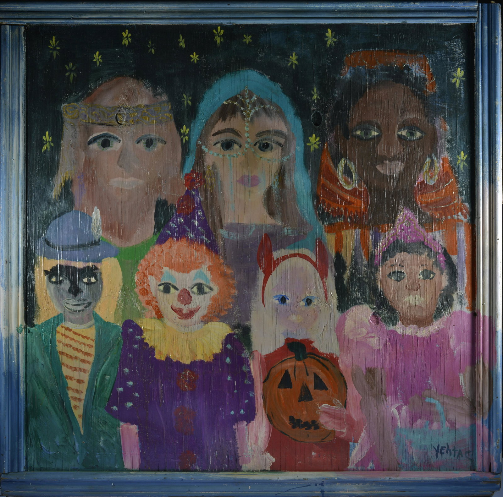 CATHEY KALISTA "YEHTAC" FOLK ART PAINTING (1 of 5)