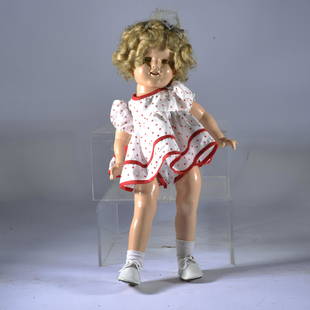 SHIRLEY TEMPLE DOLL IDEAL: ideal compostition. 18"H