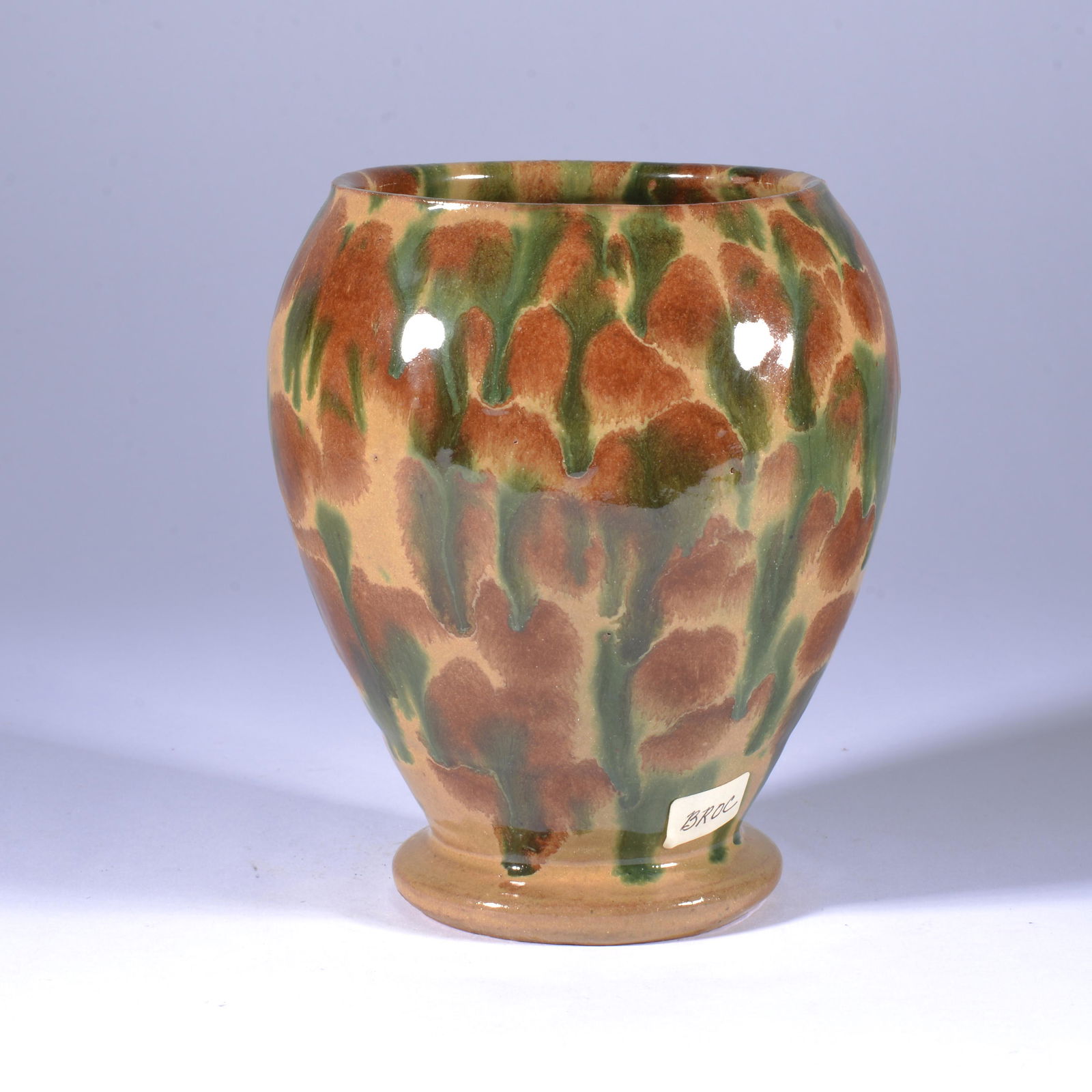 JOE OWEN MULTI COLOR STUNNING ART POTTERY FOOTED VASE (1 of 4)