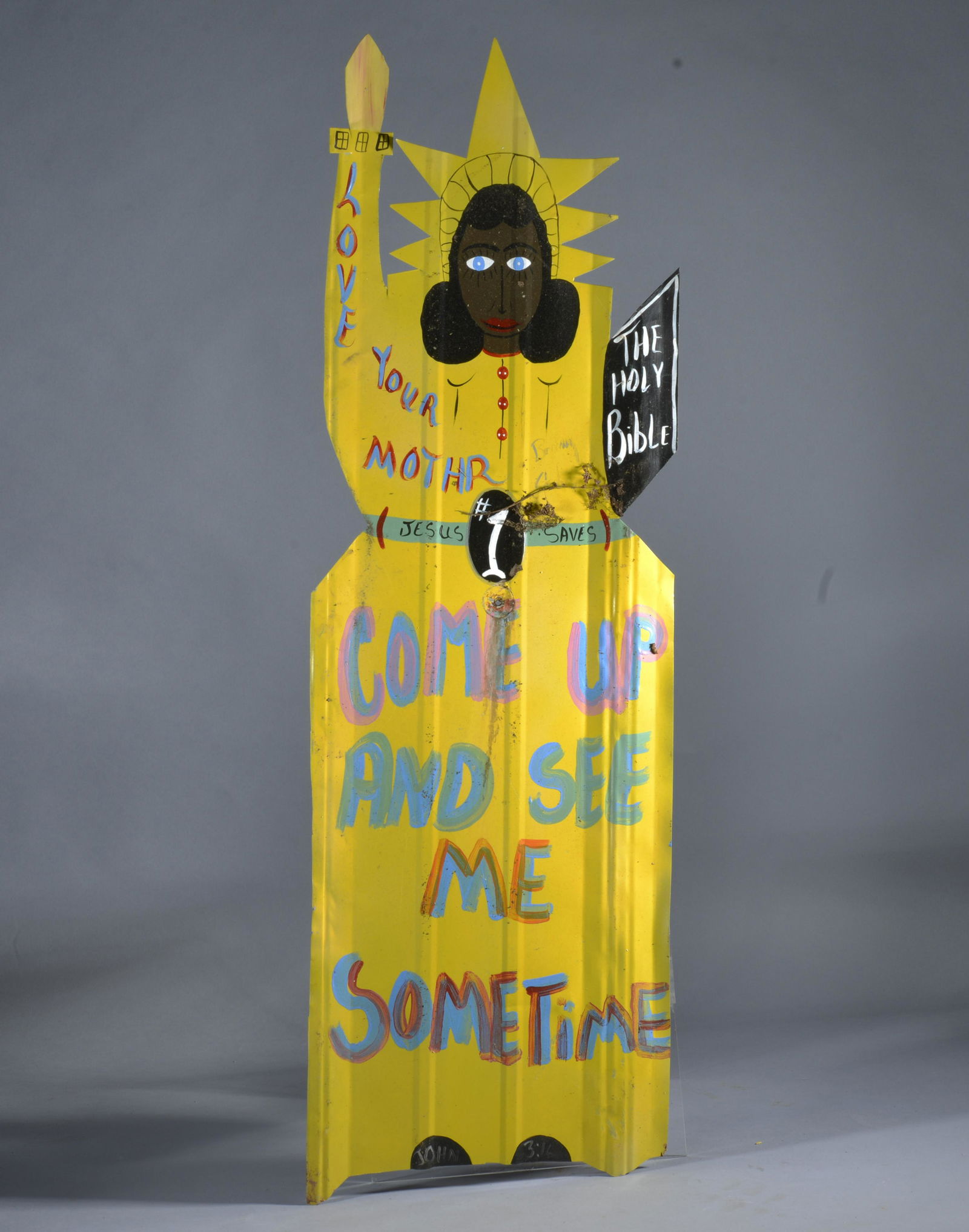 BENNY CARTER (1943 - 2014) yellow tin angel (1 of 5)