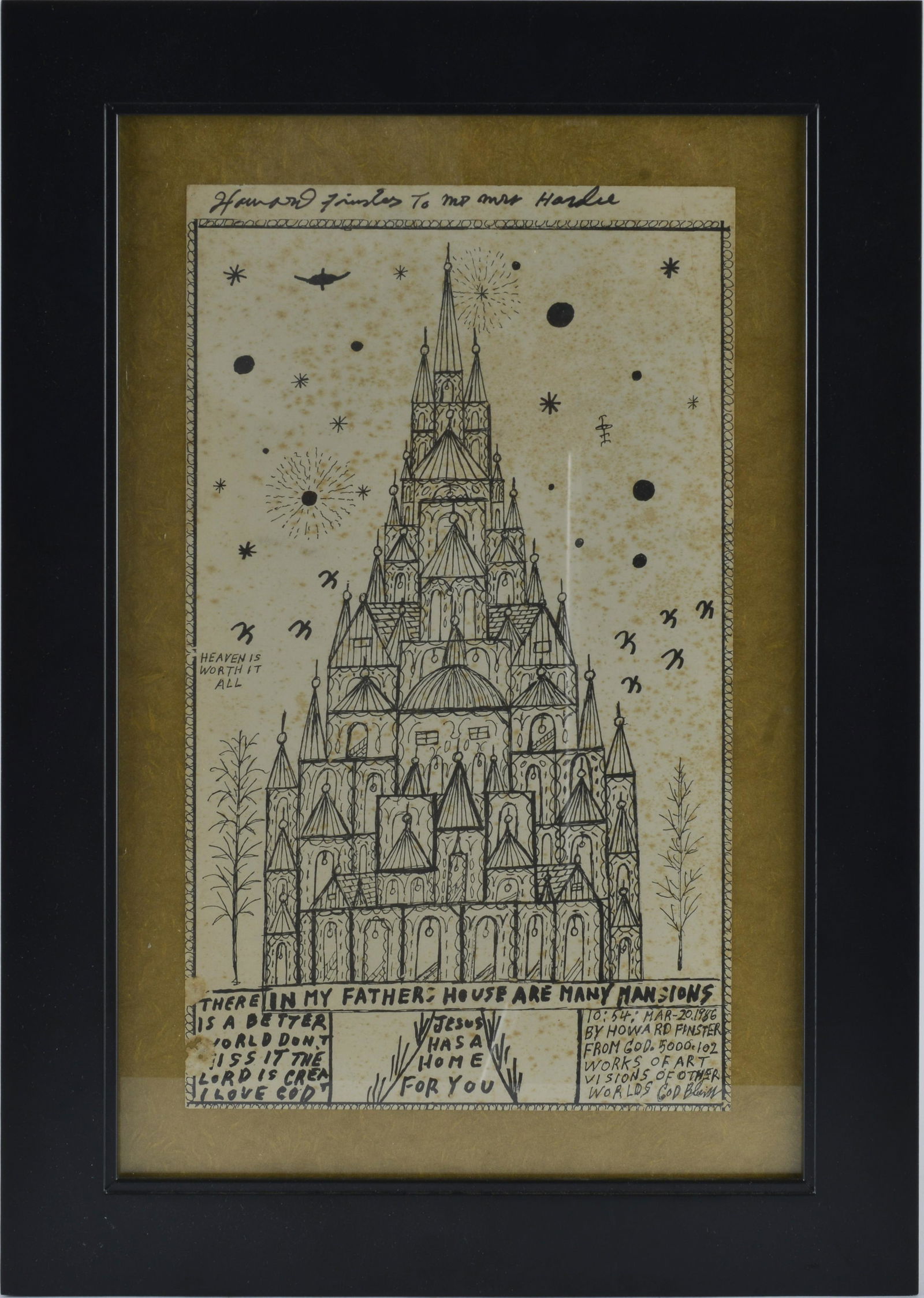 HOWARD FINSTER DRAWING NUMBER 5,102 (1 of 5)