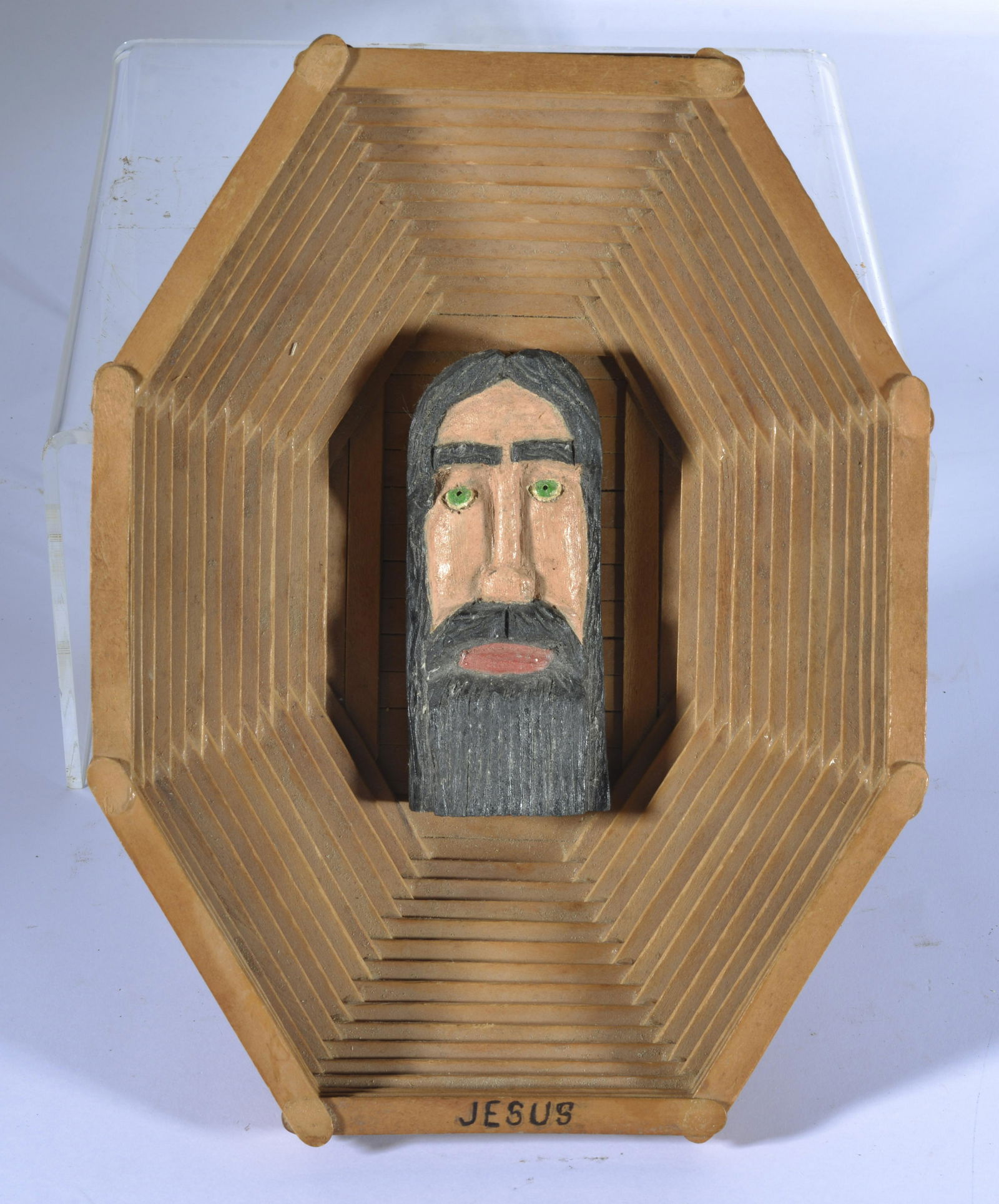 TOM "THE DEACON MAN" STECK FOLK ART (1 of 3)