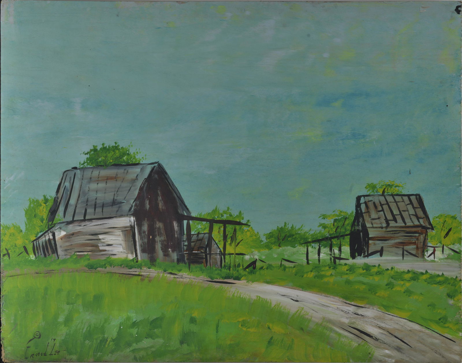 ERNEST LEE Folk Art Painting (1 of 4)