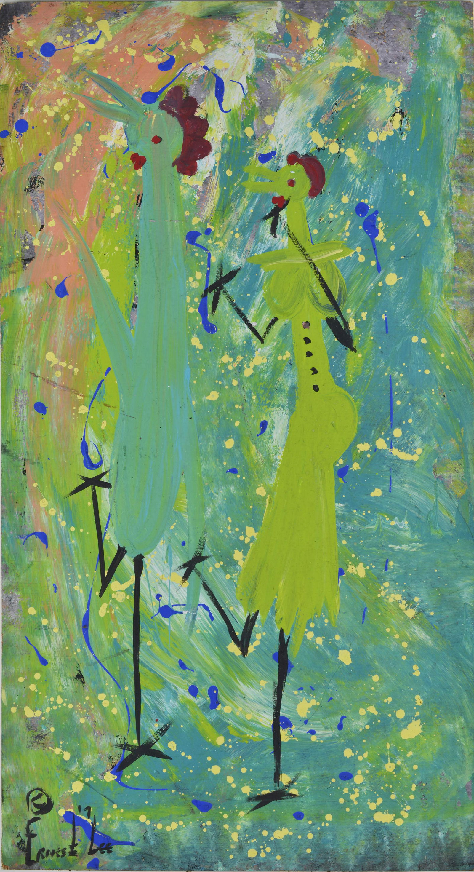 ERNEST LEE FOLK ART PAINTING (1 of 5)