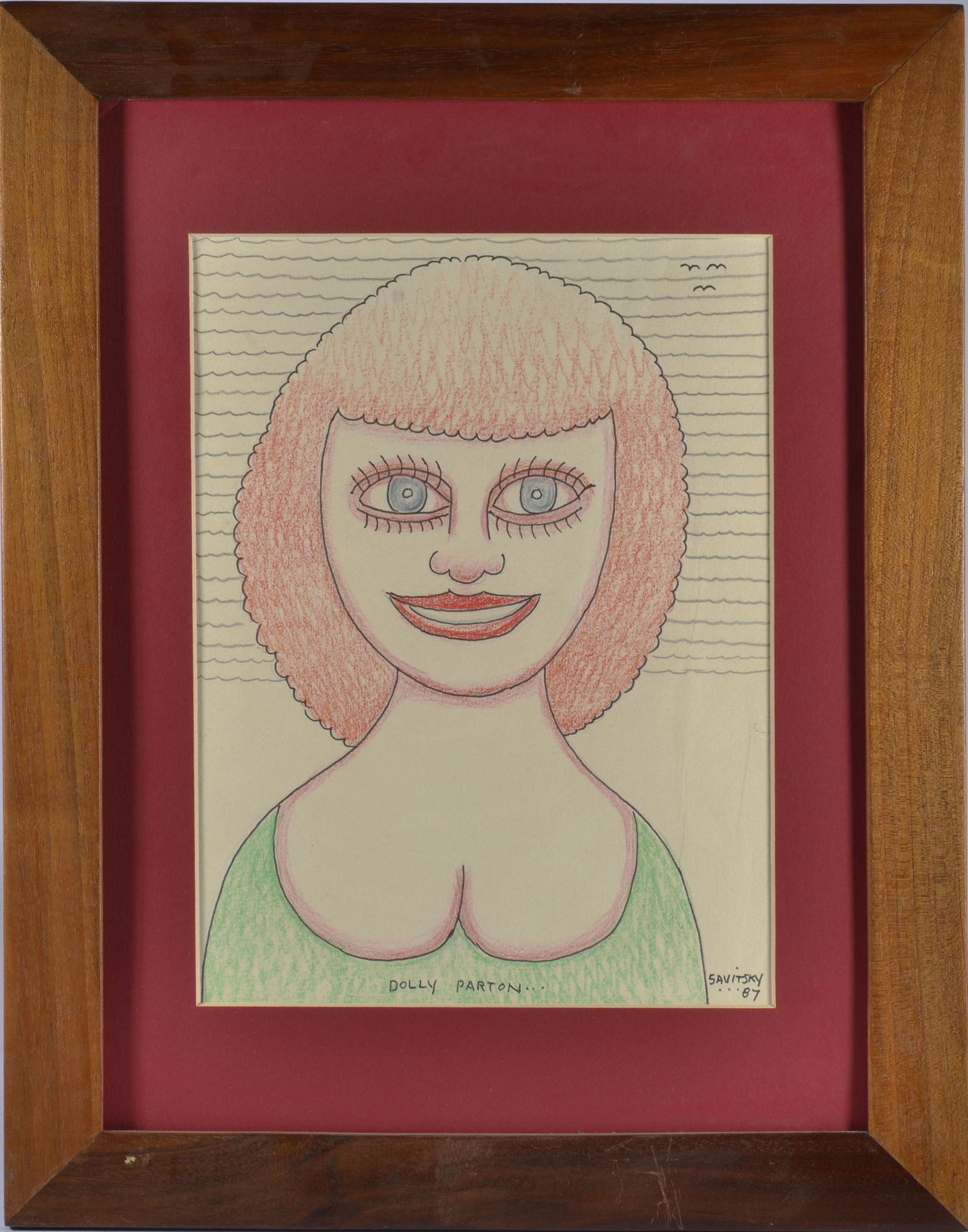 JACK SAVITSKY FOLK ART DRAWING (1 of 1)