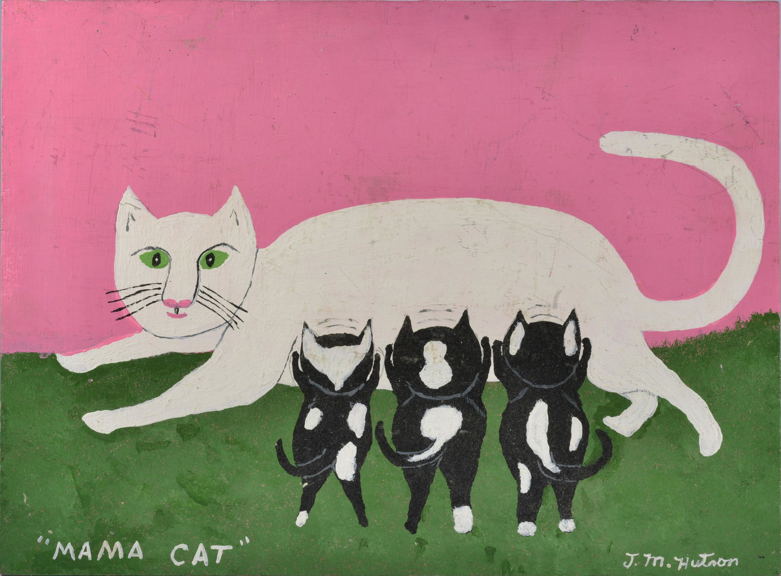 MIKE HUTSON FOLK ART PAINTING (1 of 2)