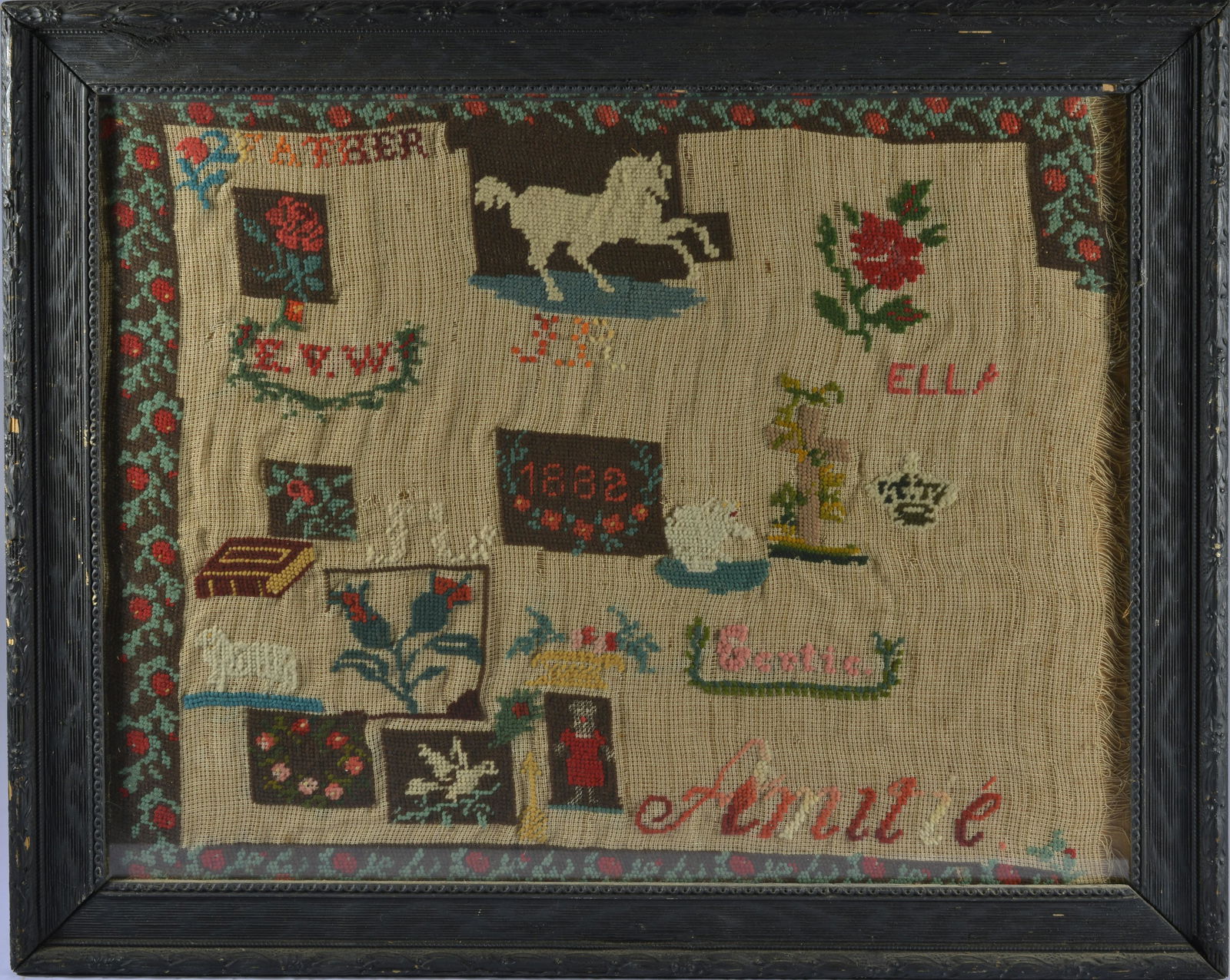 AMERICAN SAMPLER DATED 1882 (1 of 1)