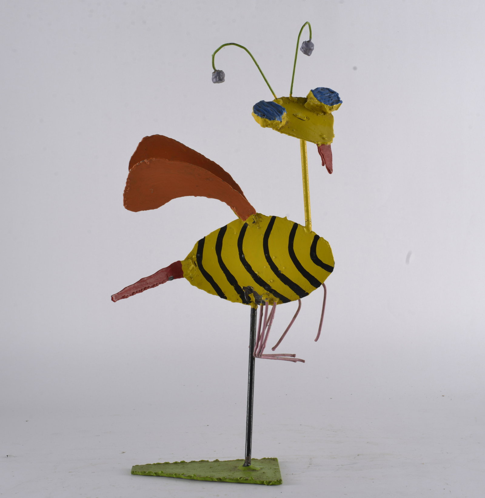 Folk Art Metal Yard Sculpture (1 of 3)